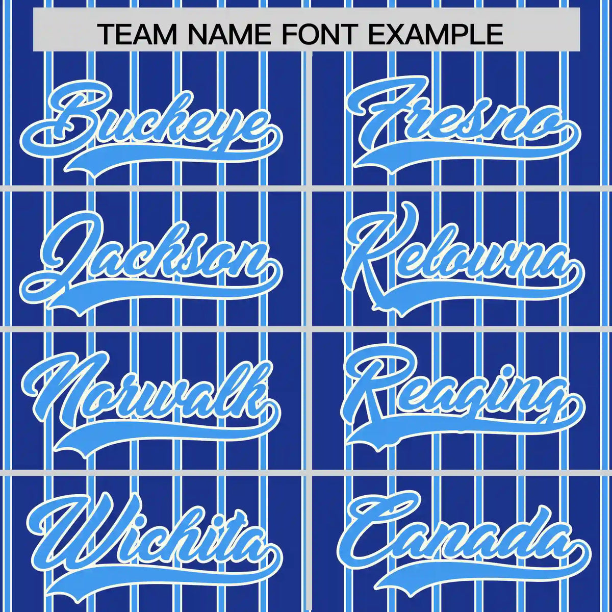 Custom Royal Blue White-Powder Blue Pinstripe Pattern Design Performance T-Shirt