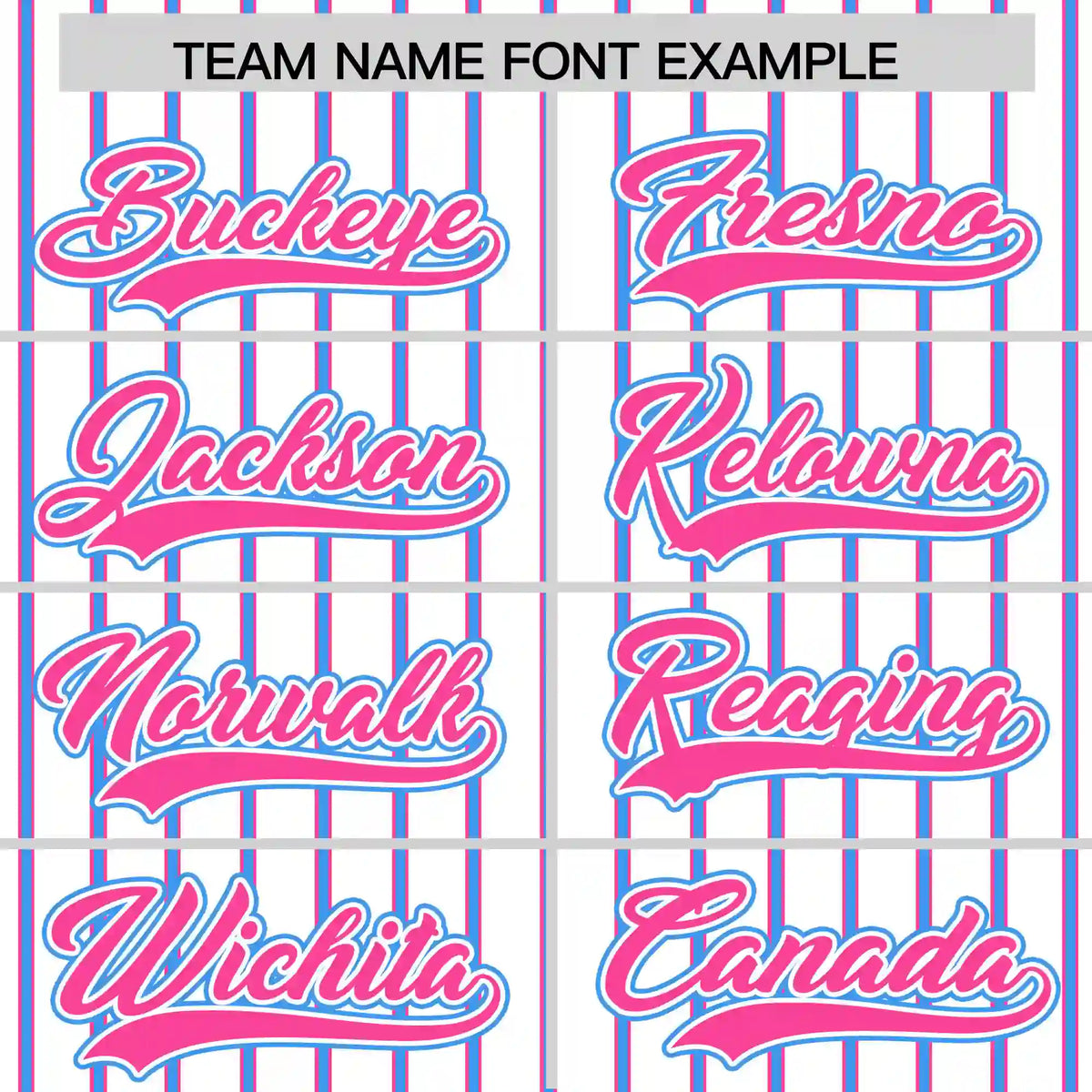 Custom White Pink-Powder Blue Pinstripe Pattern Design Performance T-Shirt