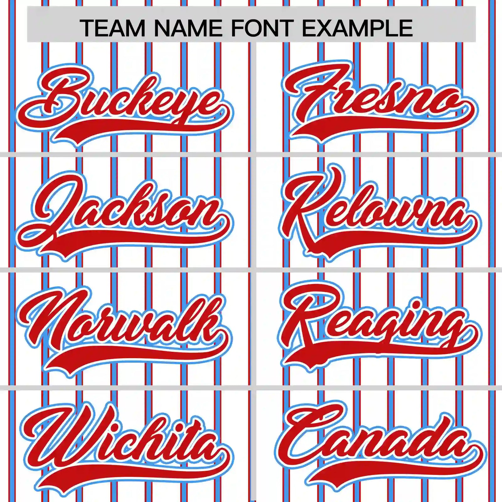 Custom White Red-Powder Blue Pinstripe Pattern Design Performance T-Shirt