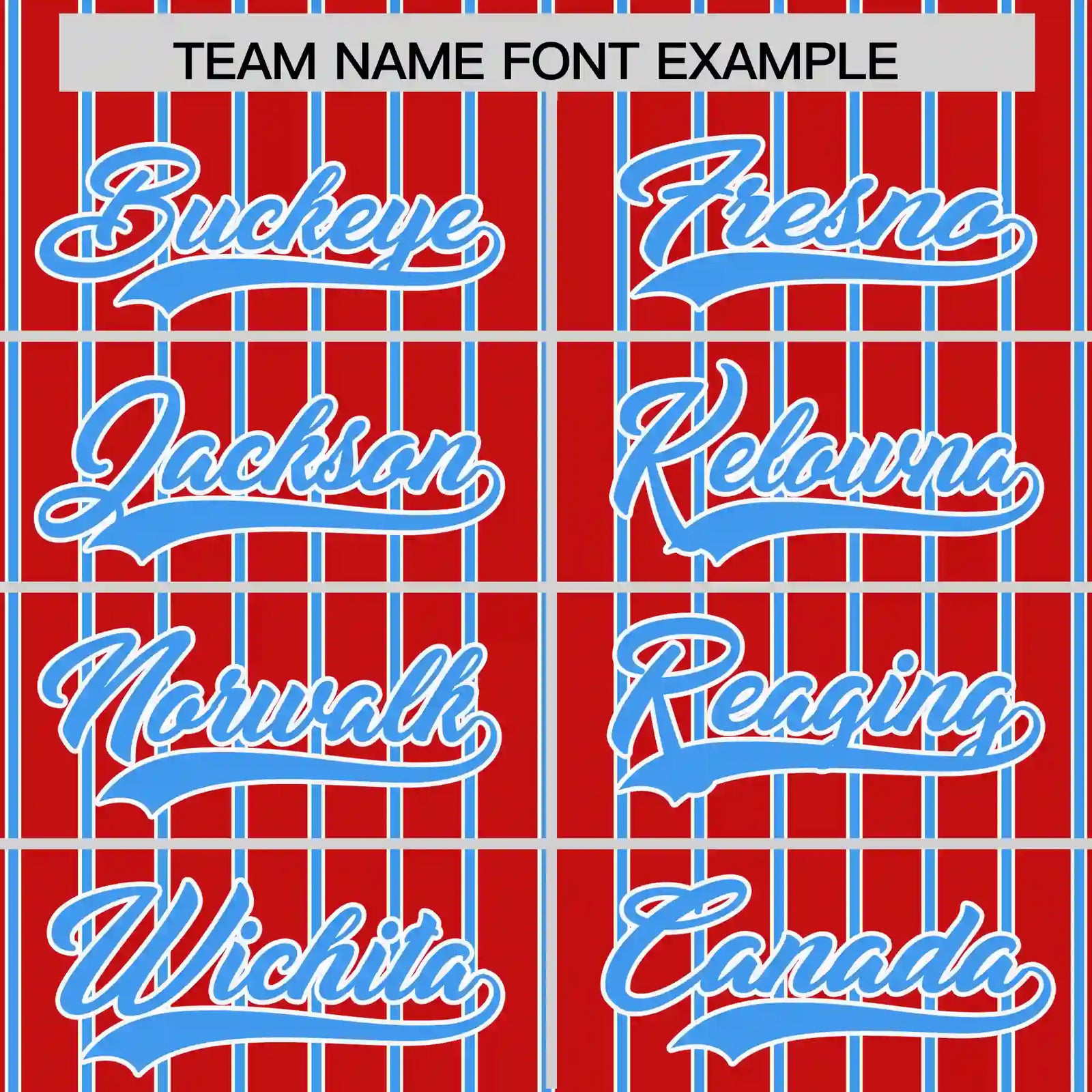 Custom Red White-Powder Blue Pinstripe Pattern Design Performance T-Shirt
