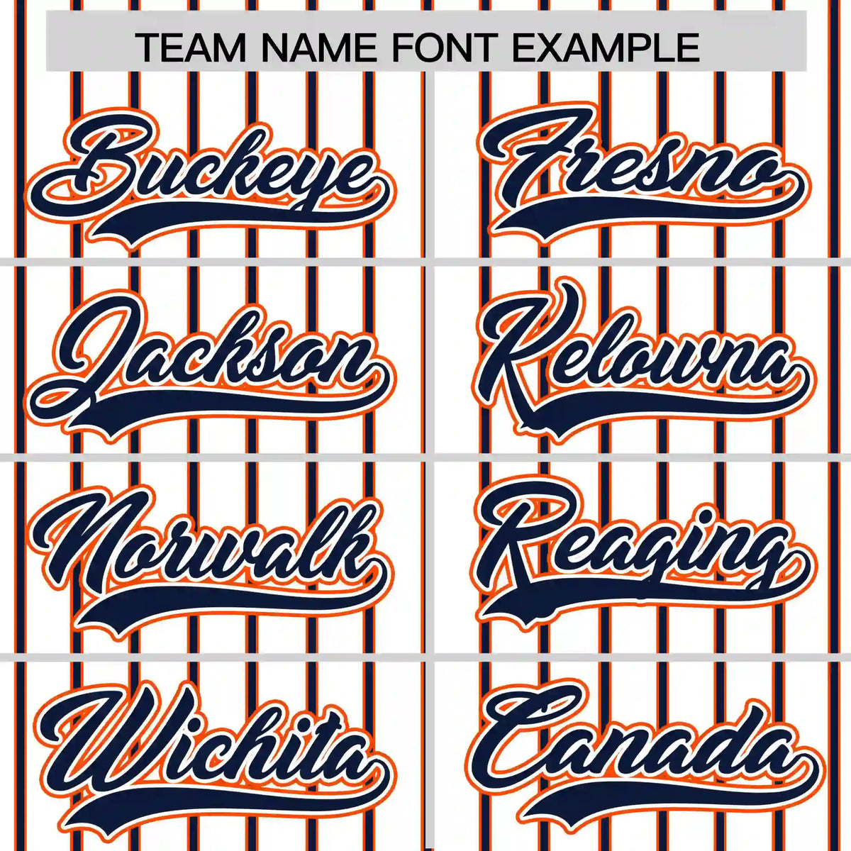 Custom White Orange-Navy Pinstripe Pattern Design Performance T-Shirt