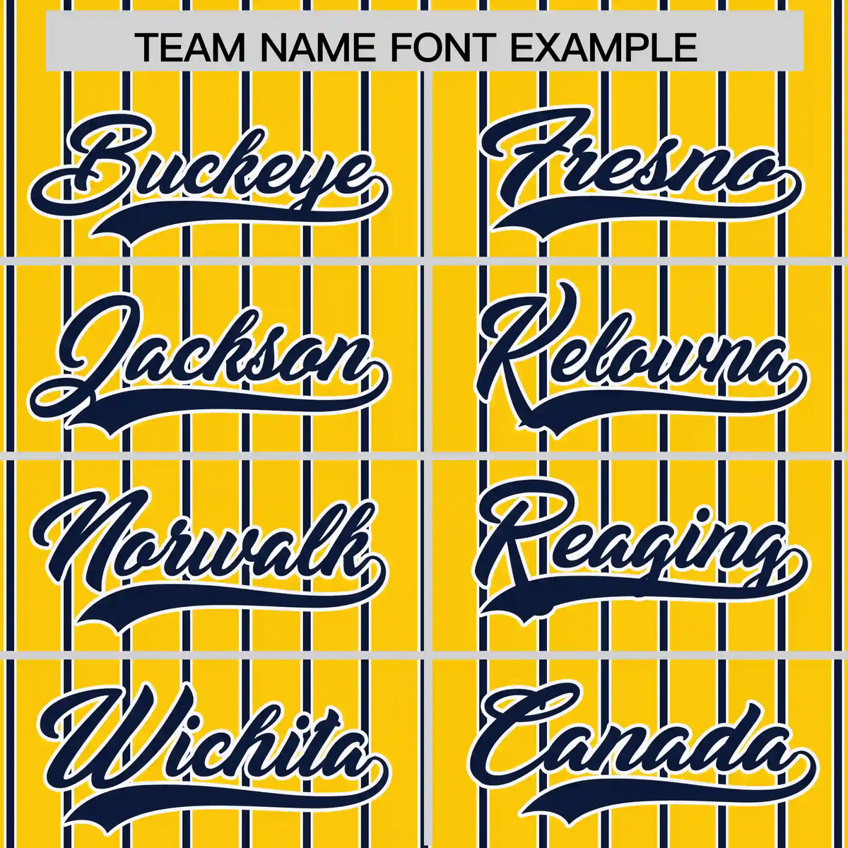 Custom Gold01 White-Navy Pinstripe Pattern Design Performance T-Shirt