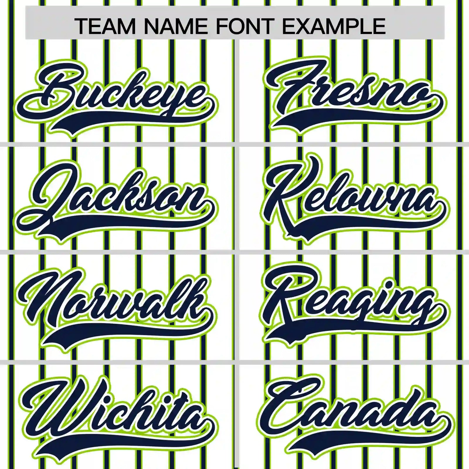Custom White Neon Green-Navy Pinstripe Pattern Design Performance T-Shirt