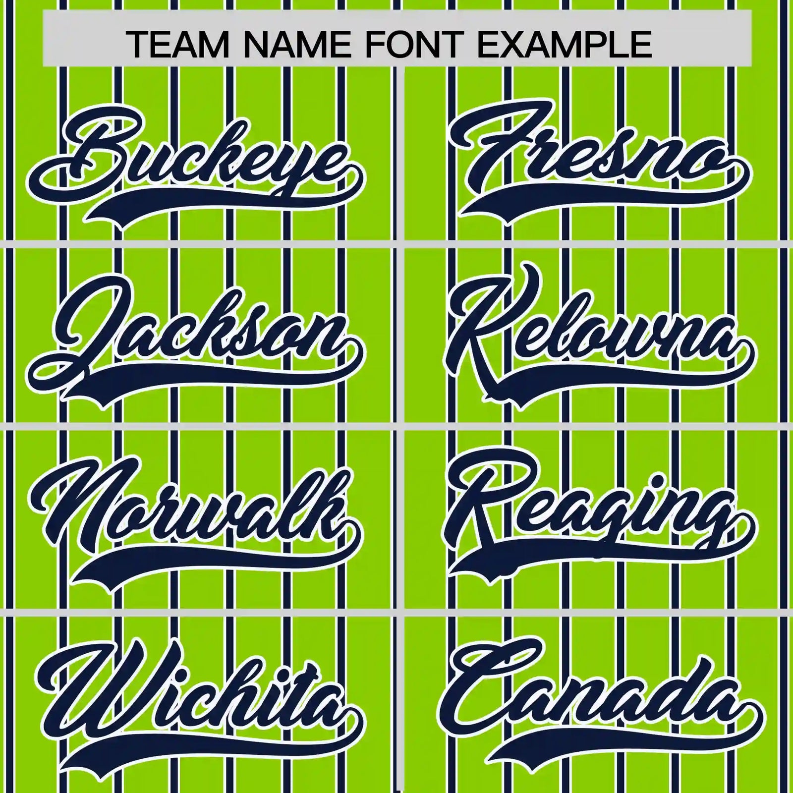 Custom Neon Green White-Navy Pinstripe Pattern Design Performance T-Shirt