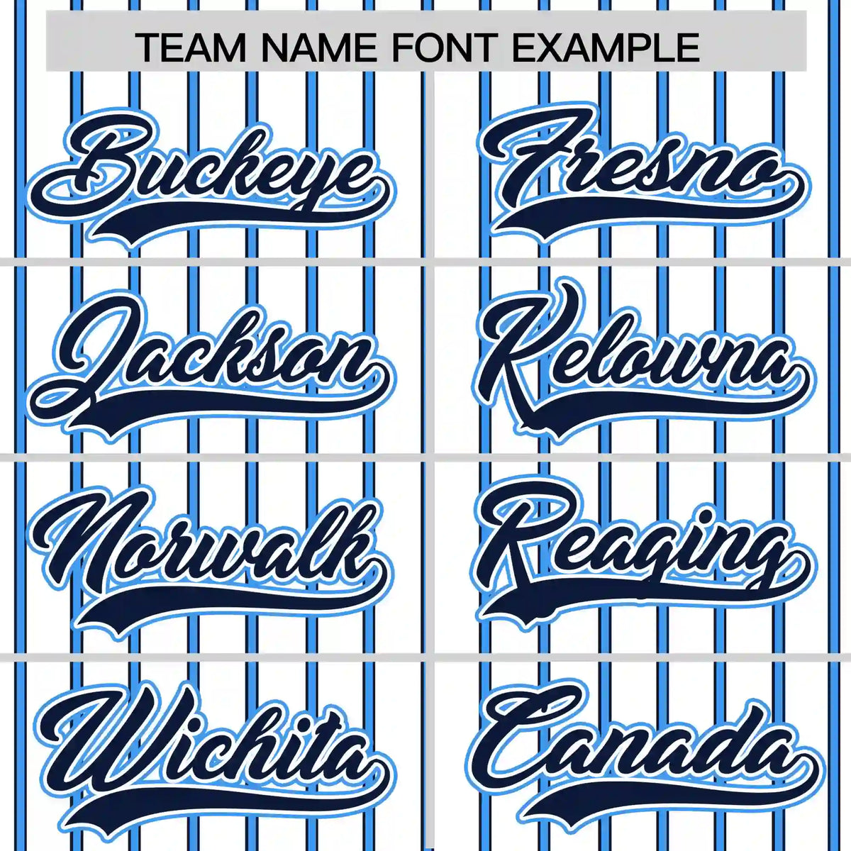 Custom White Powder Blue-Navy Pinstripe Pattern Design Performance T-Shirt