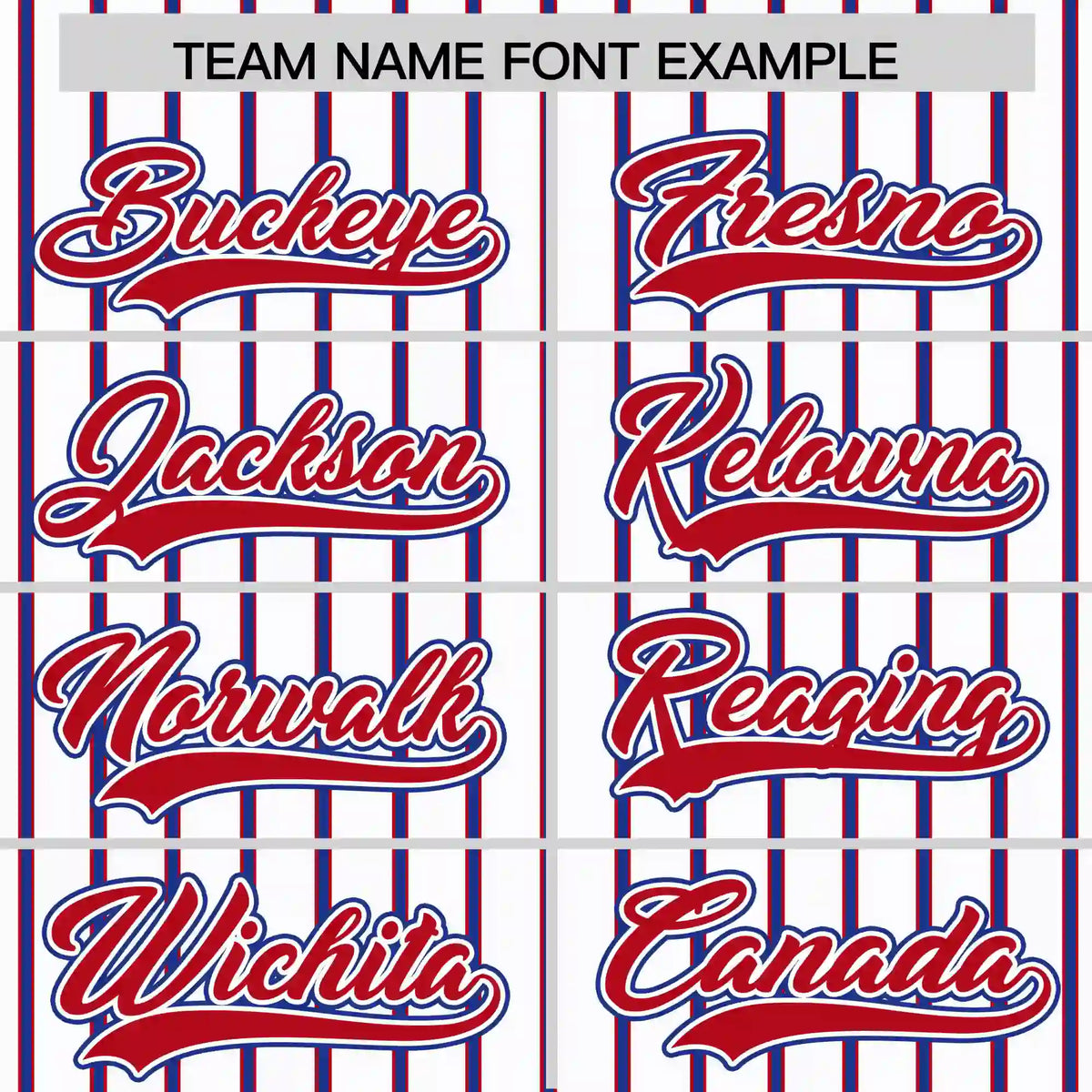 Custom White Red-Royal Blue Pinstripe Pattern Design Performance T-Shirt