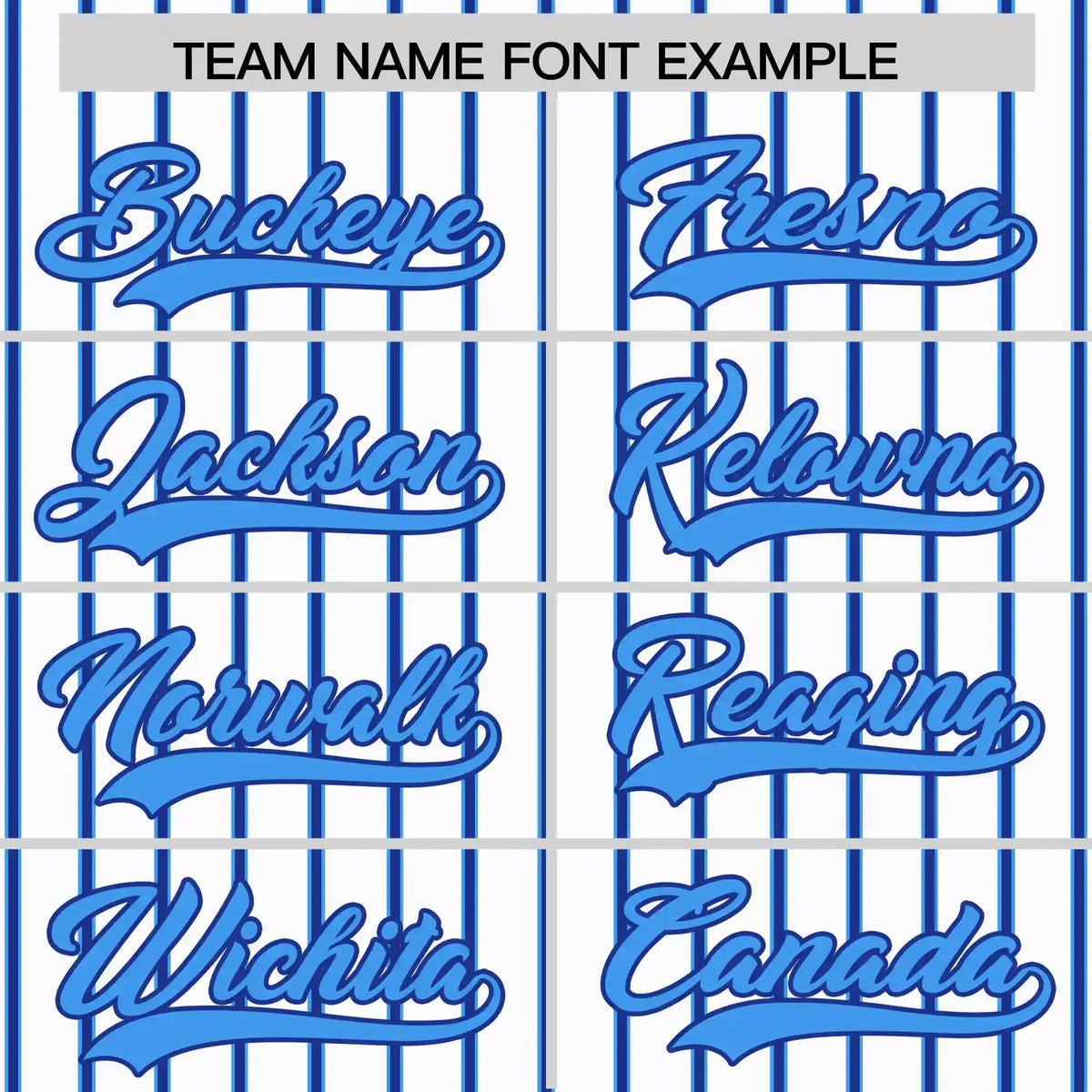 Custom White Powder Blue-Royal Blue Pinstripe Pattern Design Performance T-Shirt