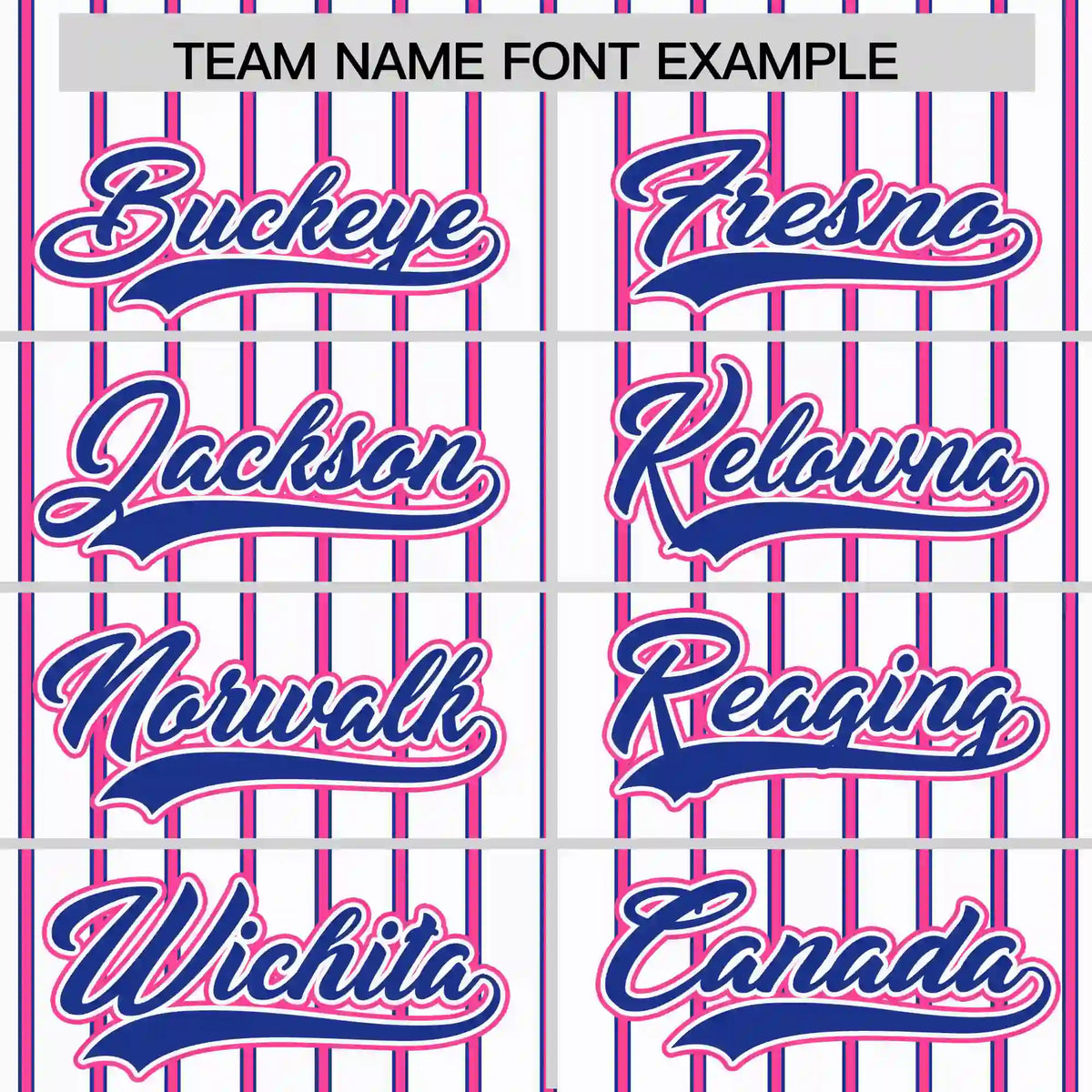 Custom White Pink-Royal Blue Pinstripe Pattern Design Performance T-Shirt