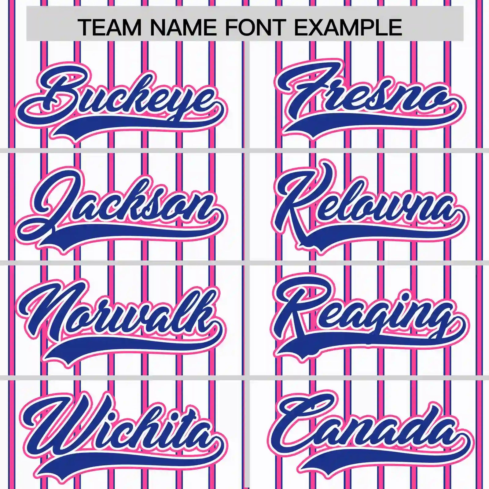 Custom White Pink-Royal Blue Pinstripe Pattern Design Performance T-Shirt