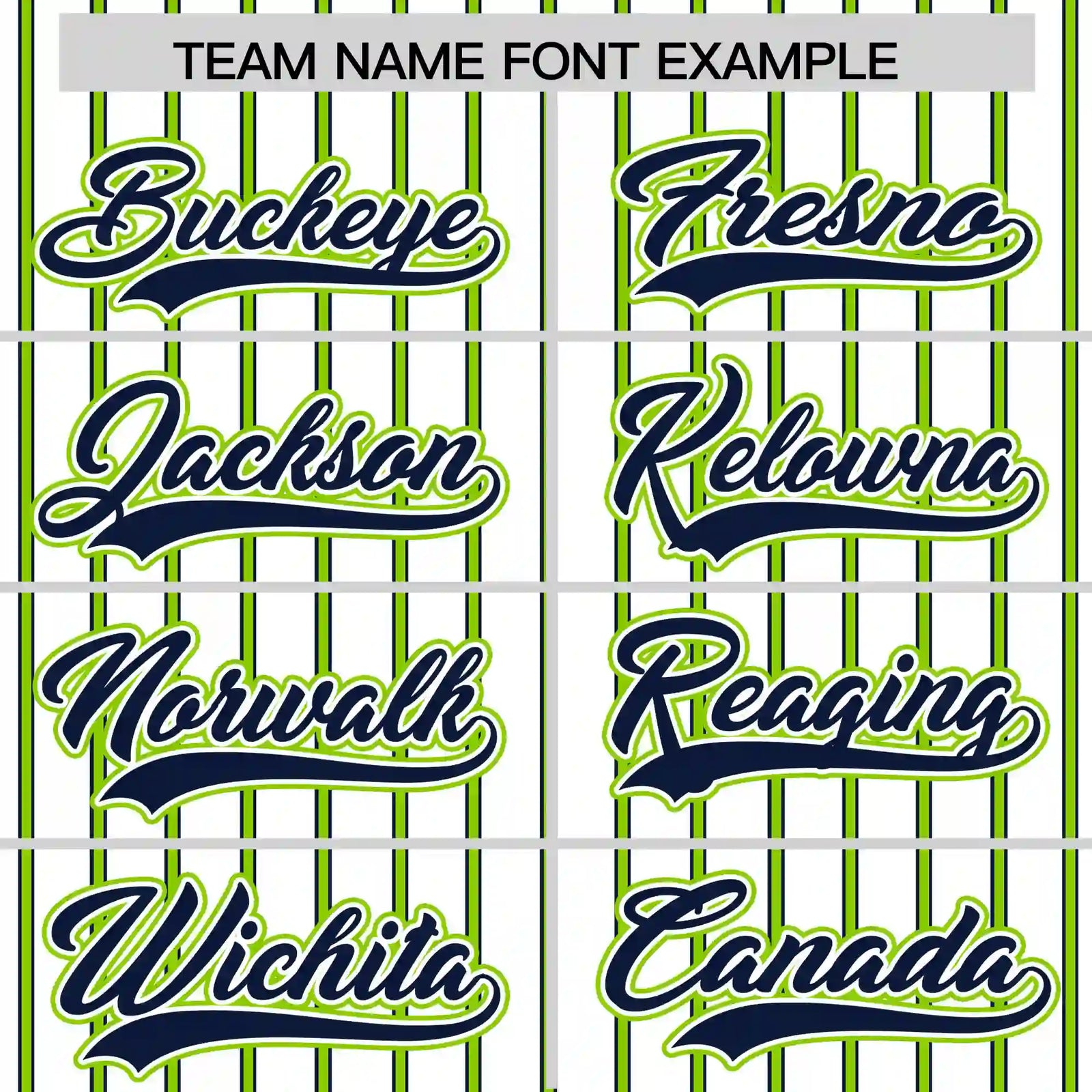 Custom White Navy-Neon Green Pinstripe Pattern Design Performance T-Shirt