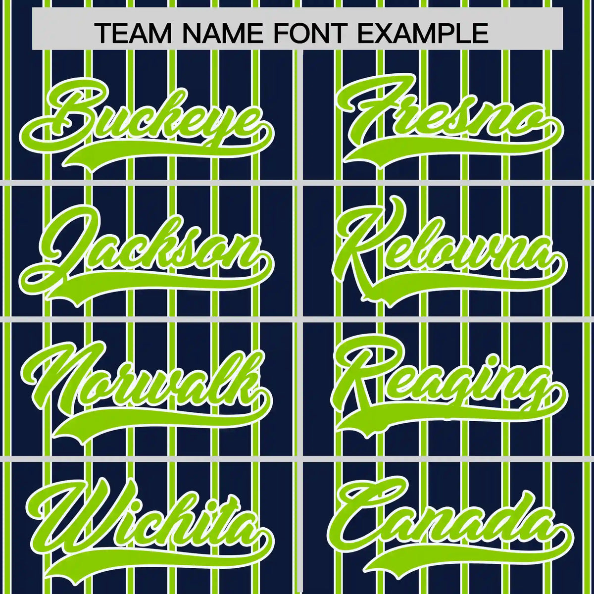Custom Navy White-Neon Green Pinstripe Pattern Design Performance T-Shirt