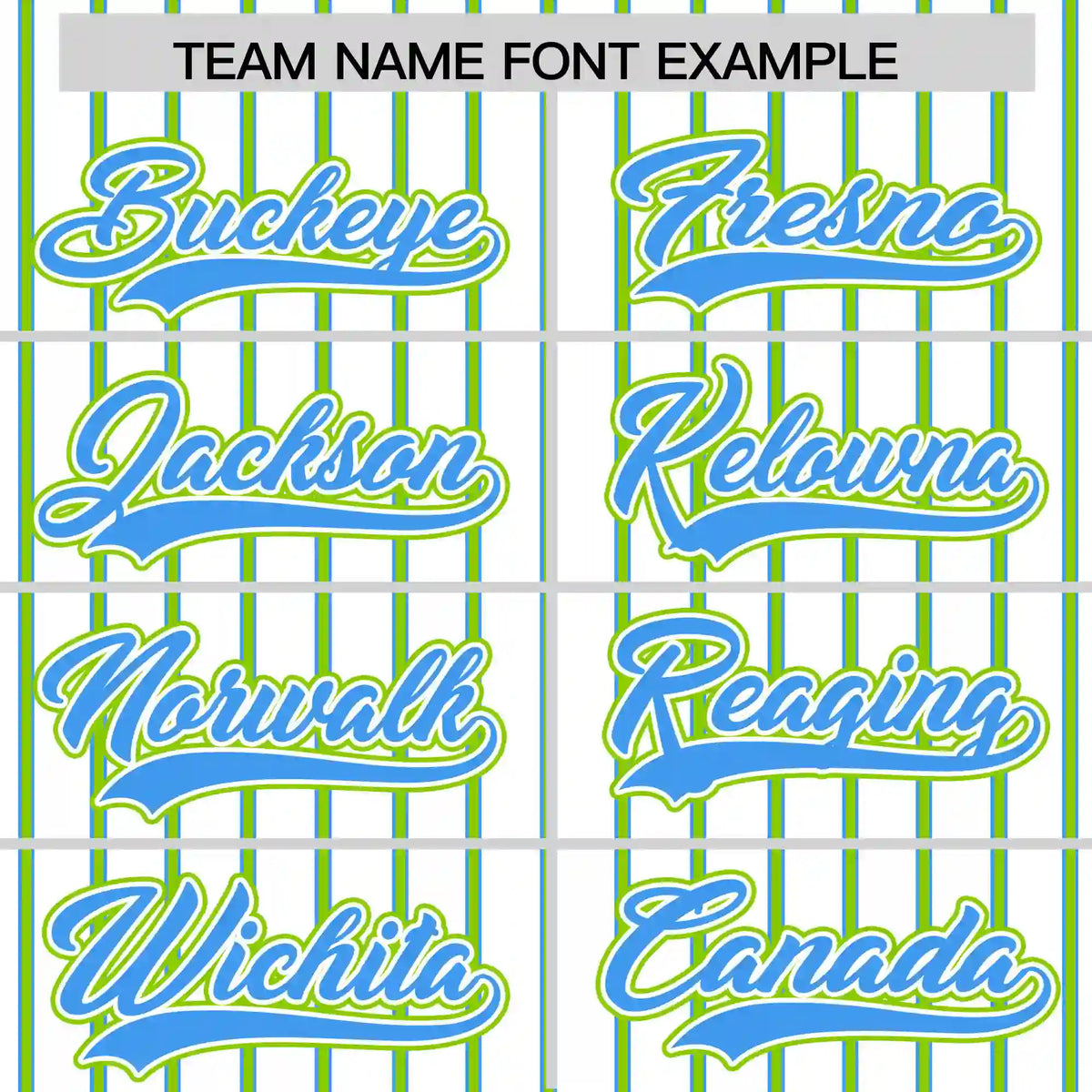 Custom White Powder Blue-Neon Green Pinstripe Pattern Design Performance T-Shirt