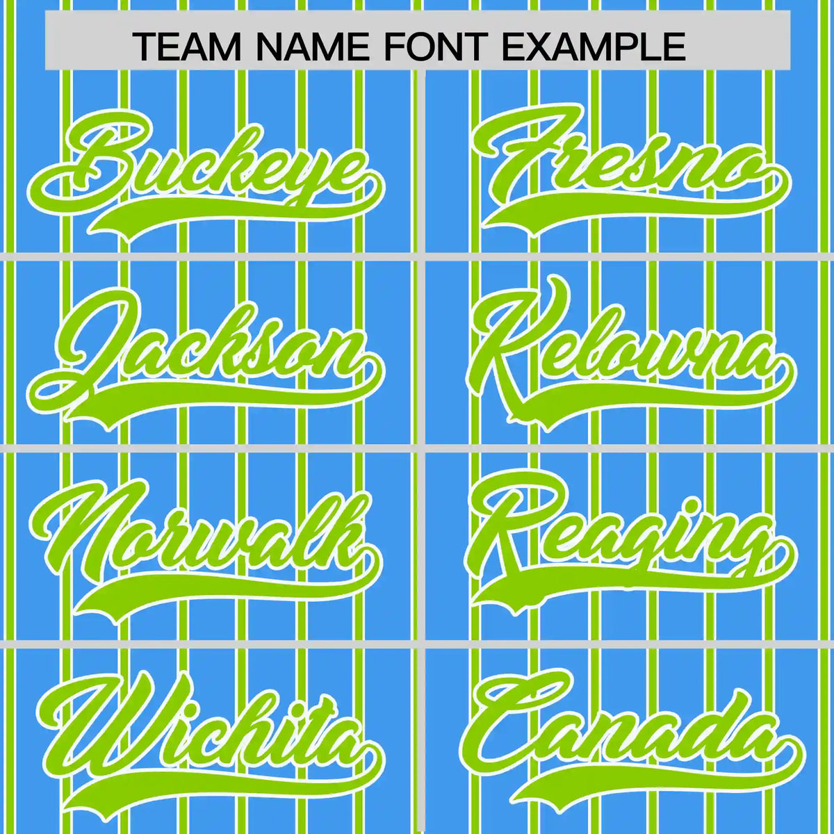 Custom Powder Blue White-Neon Green Pinstripe Pattern Design Performance T-Shirt