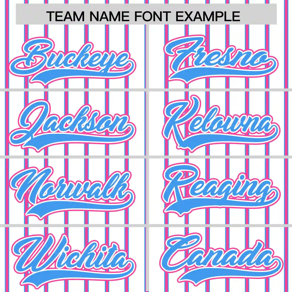 Custom White Powder Blue-Pink Pinstripe Pattern Design Performance T-Shirt