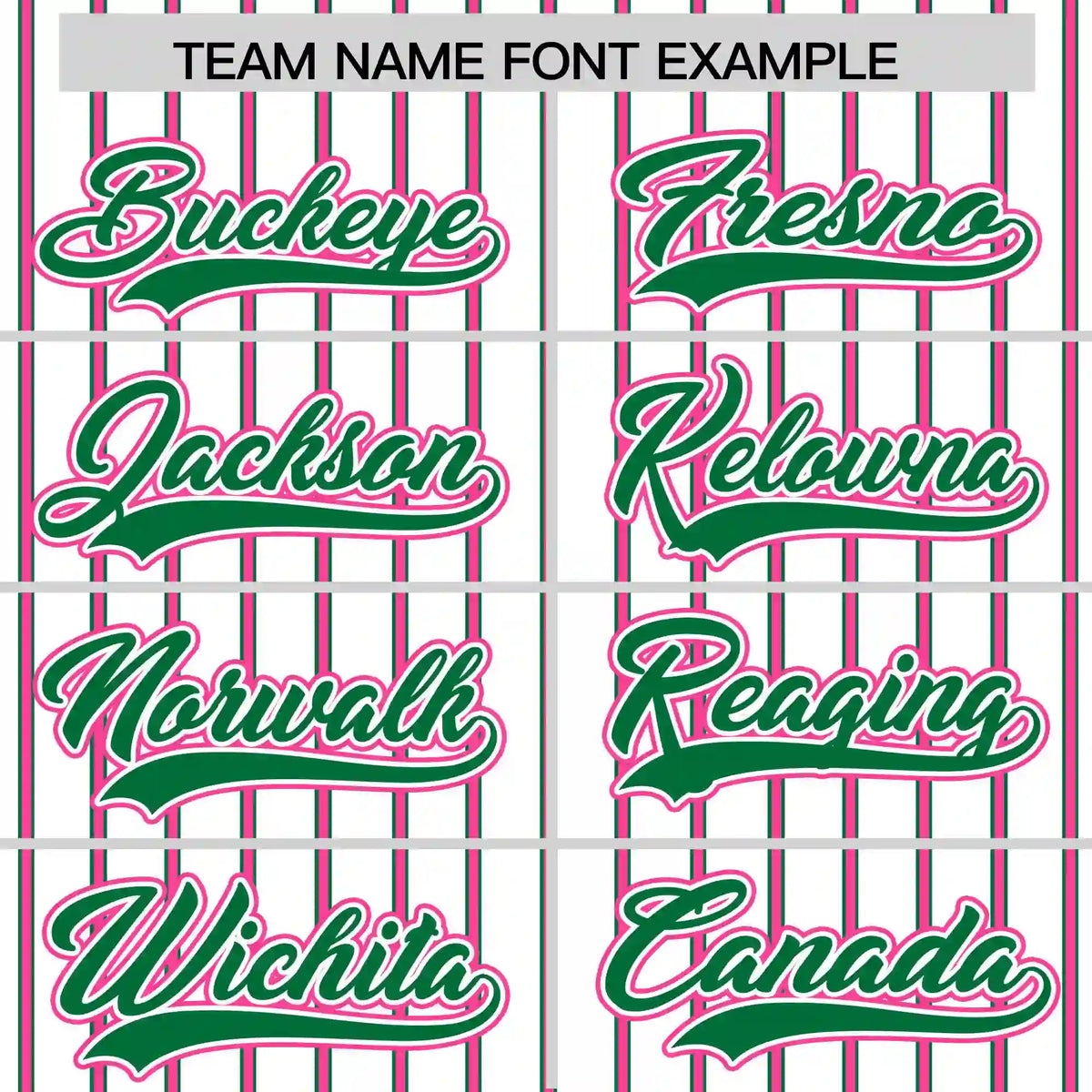Custom White Kelly Green-Pink Pinstripe Pattern Design Performance T-Shirt