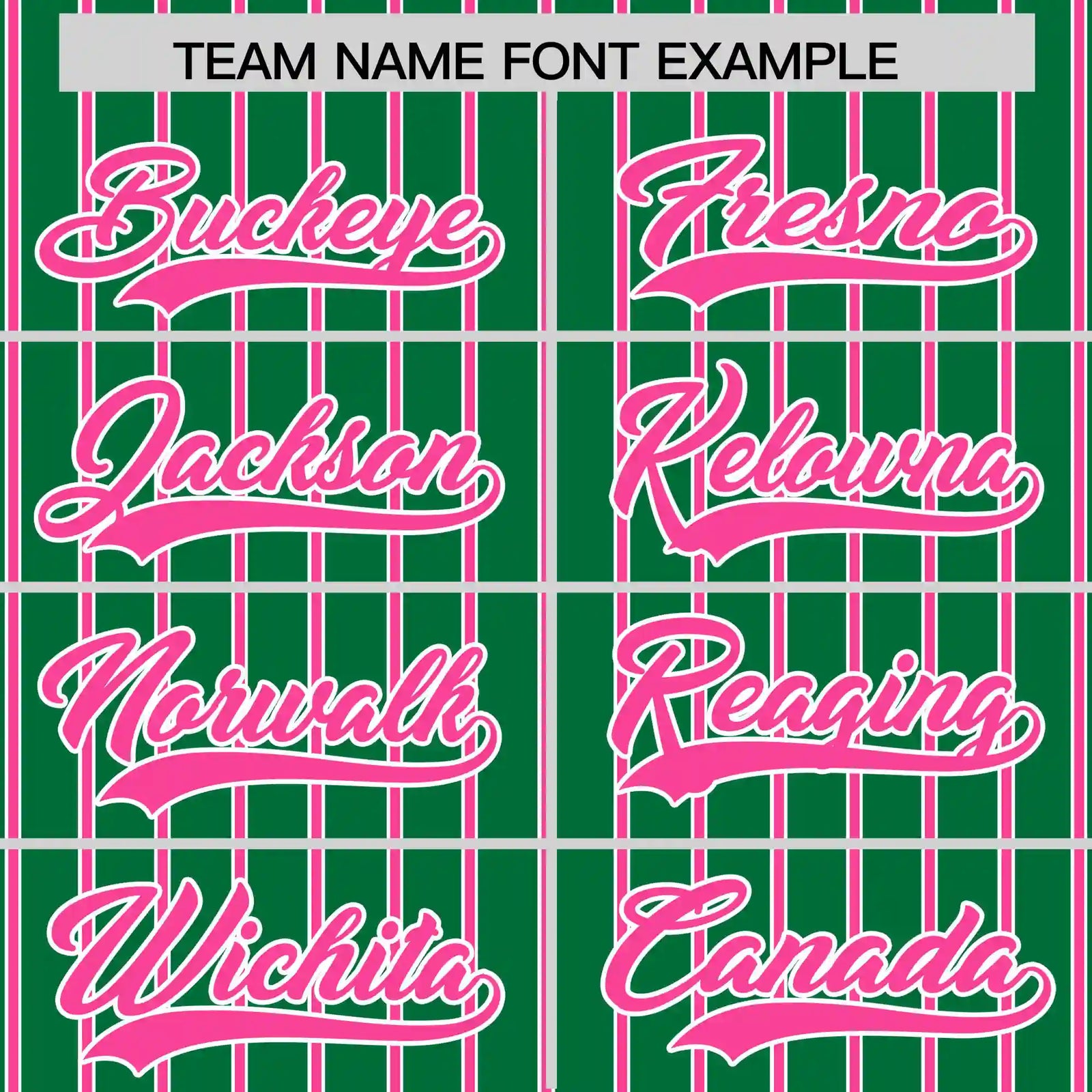 Custom Kelly Green White-Pink Pinstripe Pattern Design Performance T-Shirt