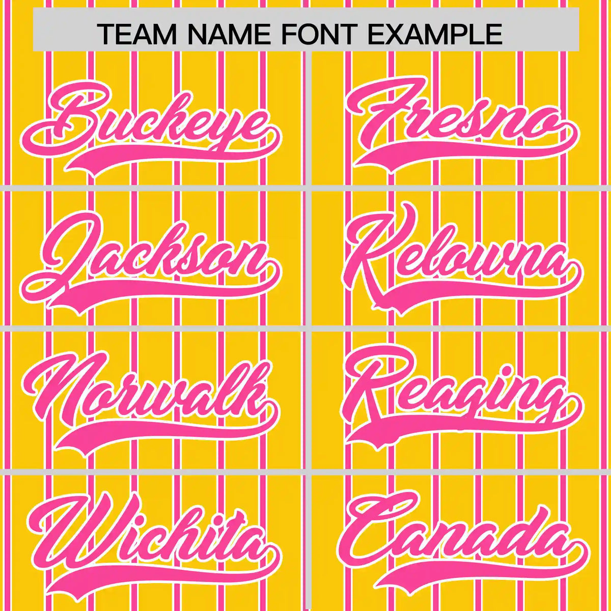 Custom Gold01 White-Pink Pinstripe Pattern Design Performance T-Shirt