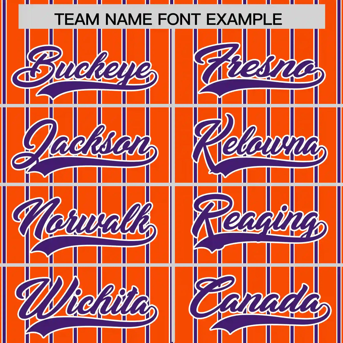 Custom Orange White-Purple Pinstripe Pattern Design Performance T-Shirt