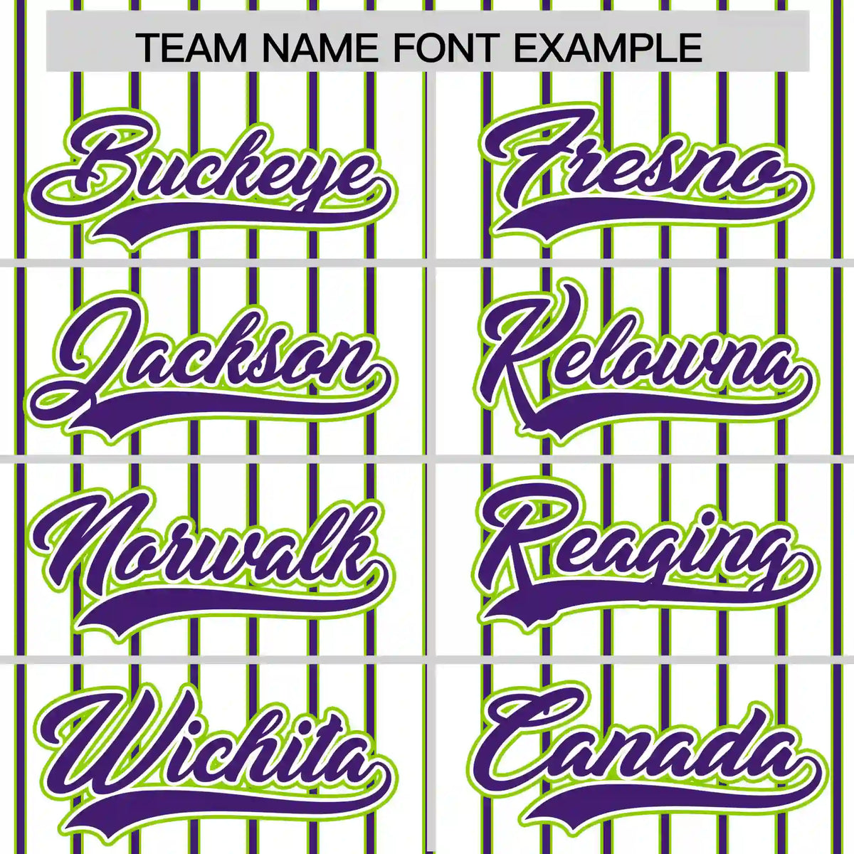 Custom White Neon Green-Purple Pinstripe Pattern Design Performance T-Shirt