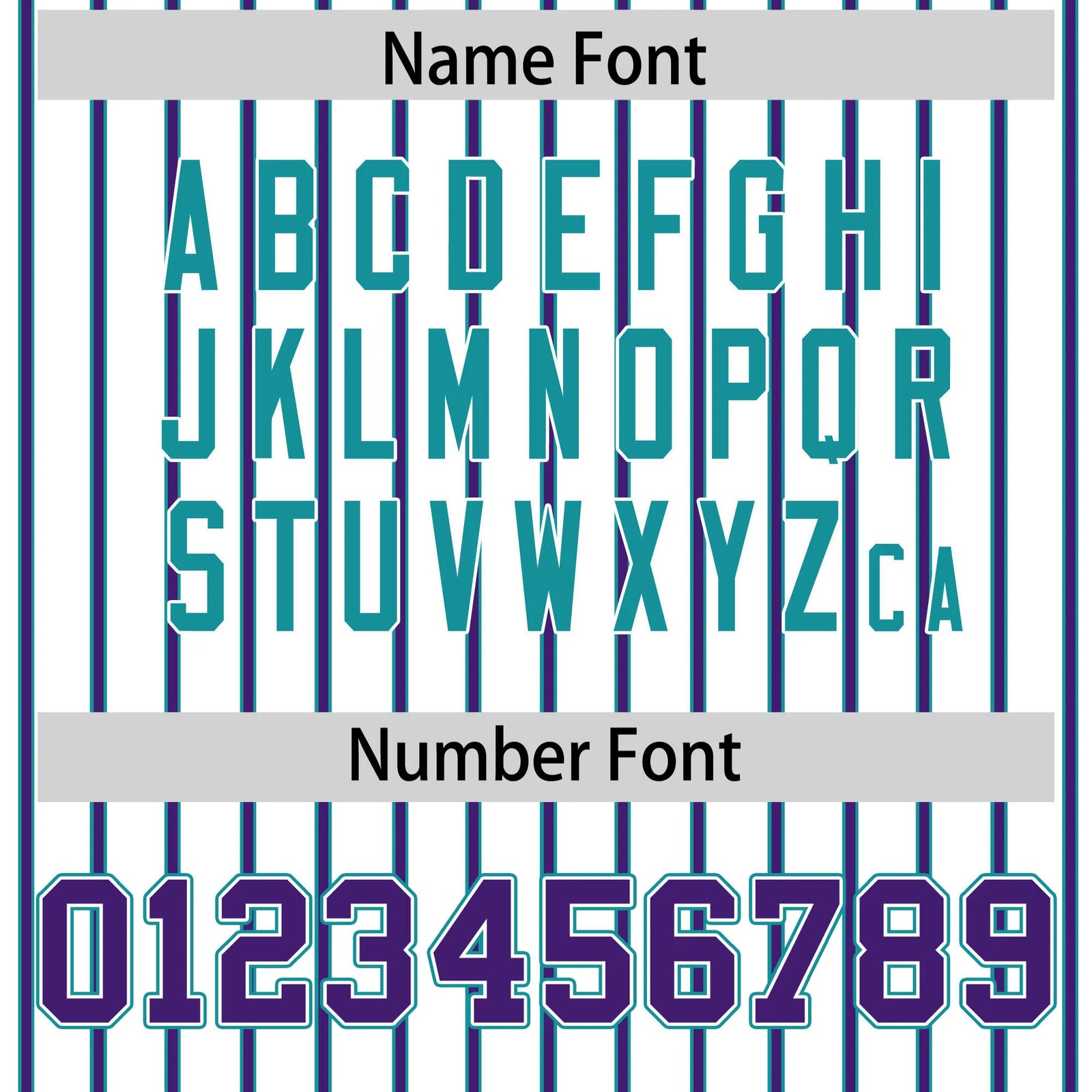 Custom White Aqua-Purple Pinstripe Pattern Design Performance T-Shirt