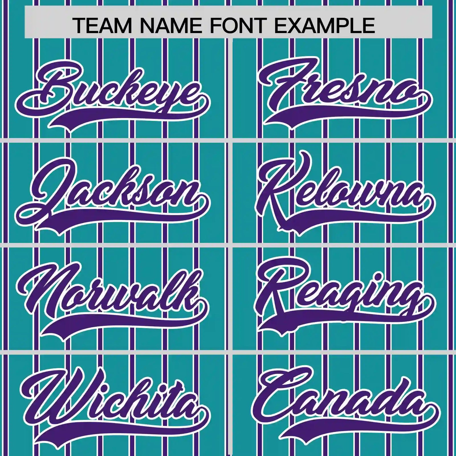 Custom Aqua White-Purple Pinstripe Pattern Design Performance T-Shirt
