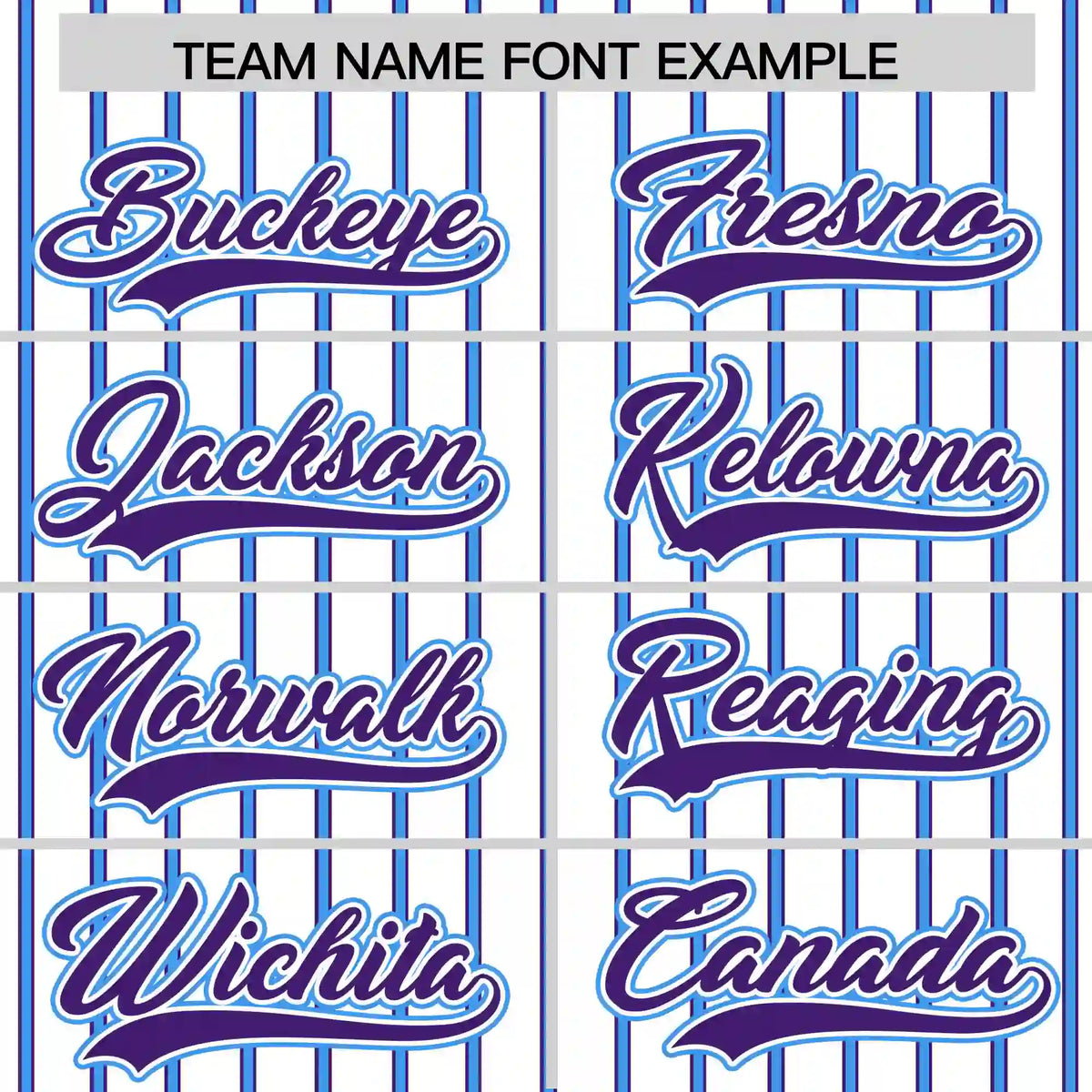 Custom White Powder Blue-Purple Pinstripe Pattern Design Performance T-Shirt
