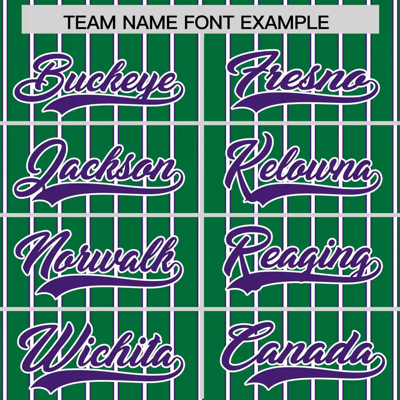 Custom Kelly Green White-Purple Pinstripe Pattern Design Performance T-Shirt