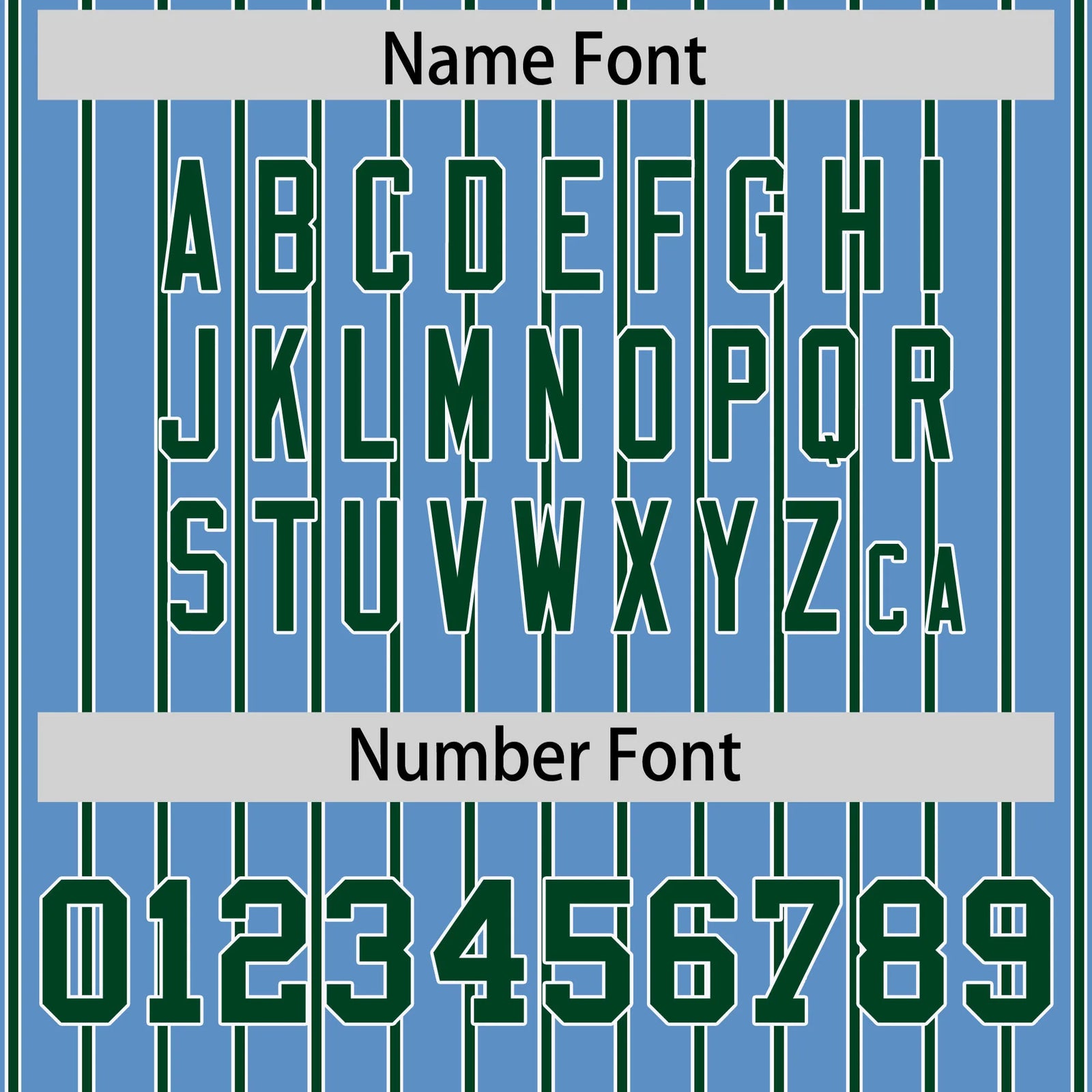 Custom Light Blue White-Green Pinstripe Pattern Design Performance T-Shirt