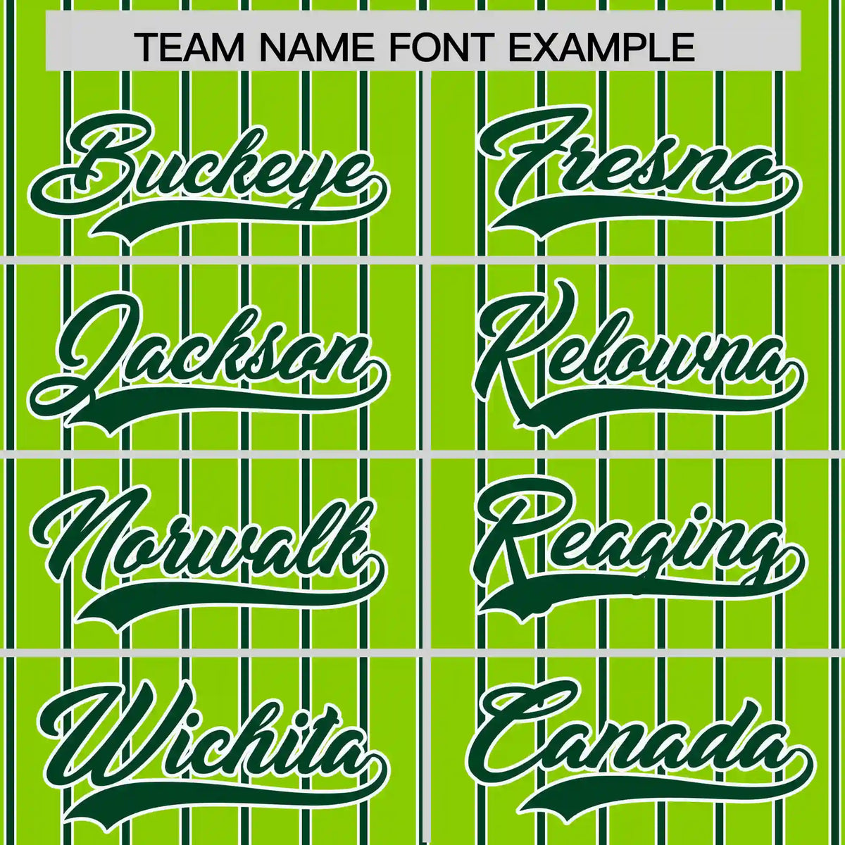 Custom Neon Green White-Green Pinstripe Pattern Design Performance T-Shirt