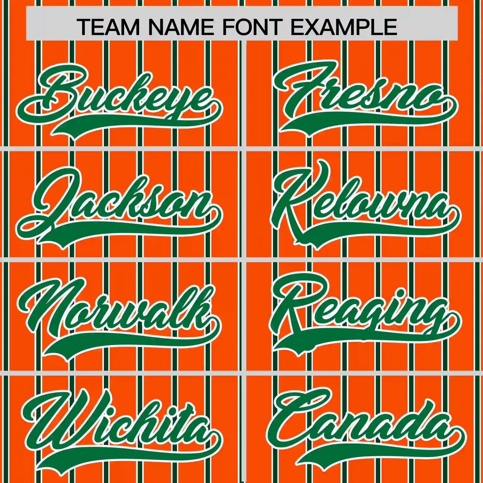 Custom Orange White-Kelly Green Pinstripe Pattern Design Performance T-Shirt