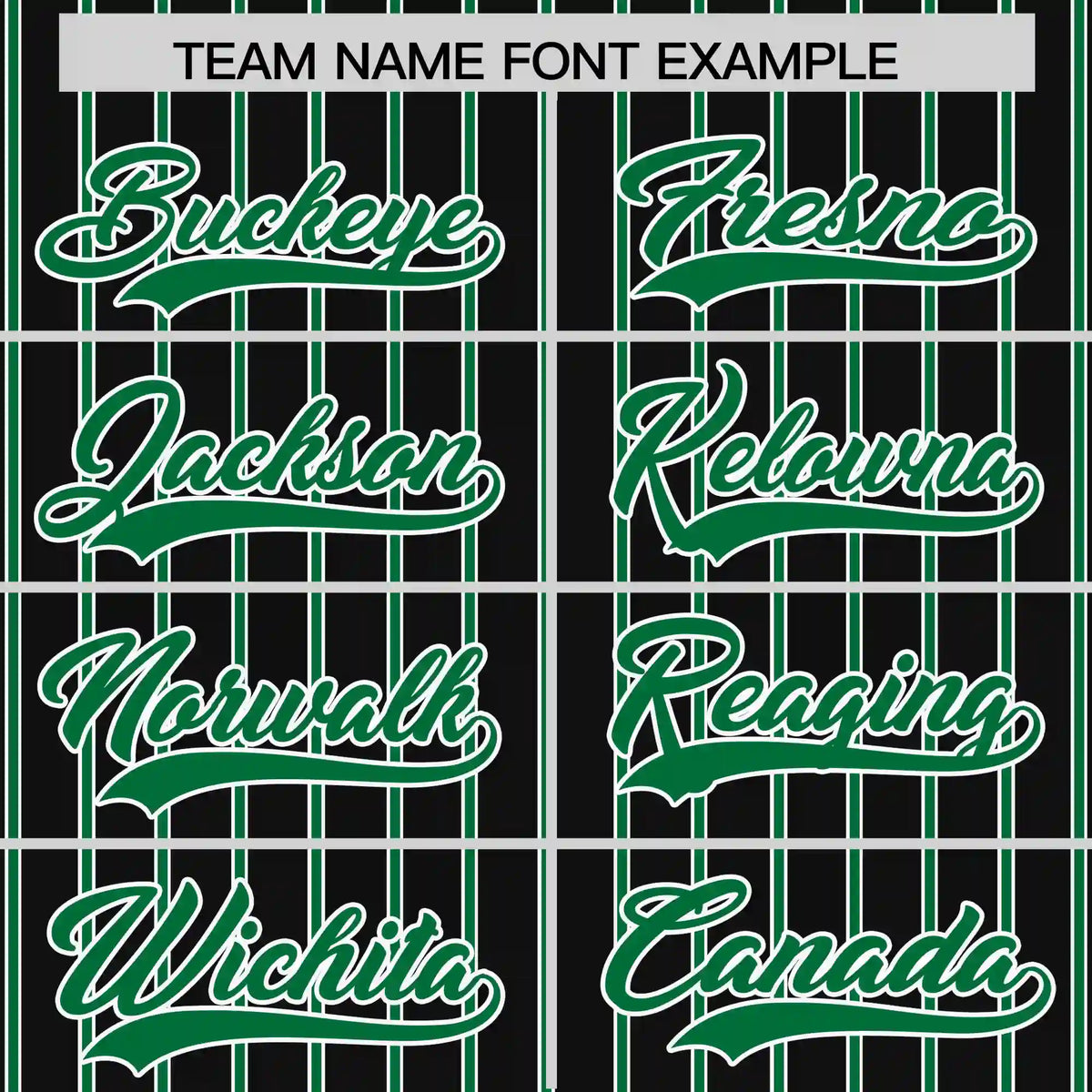 Custom Black White-Kelly Green Pinstripe Pattern Design Performance T-Shirt