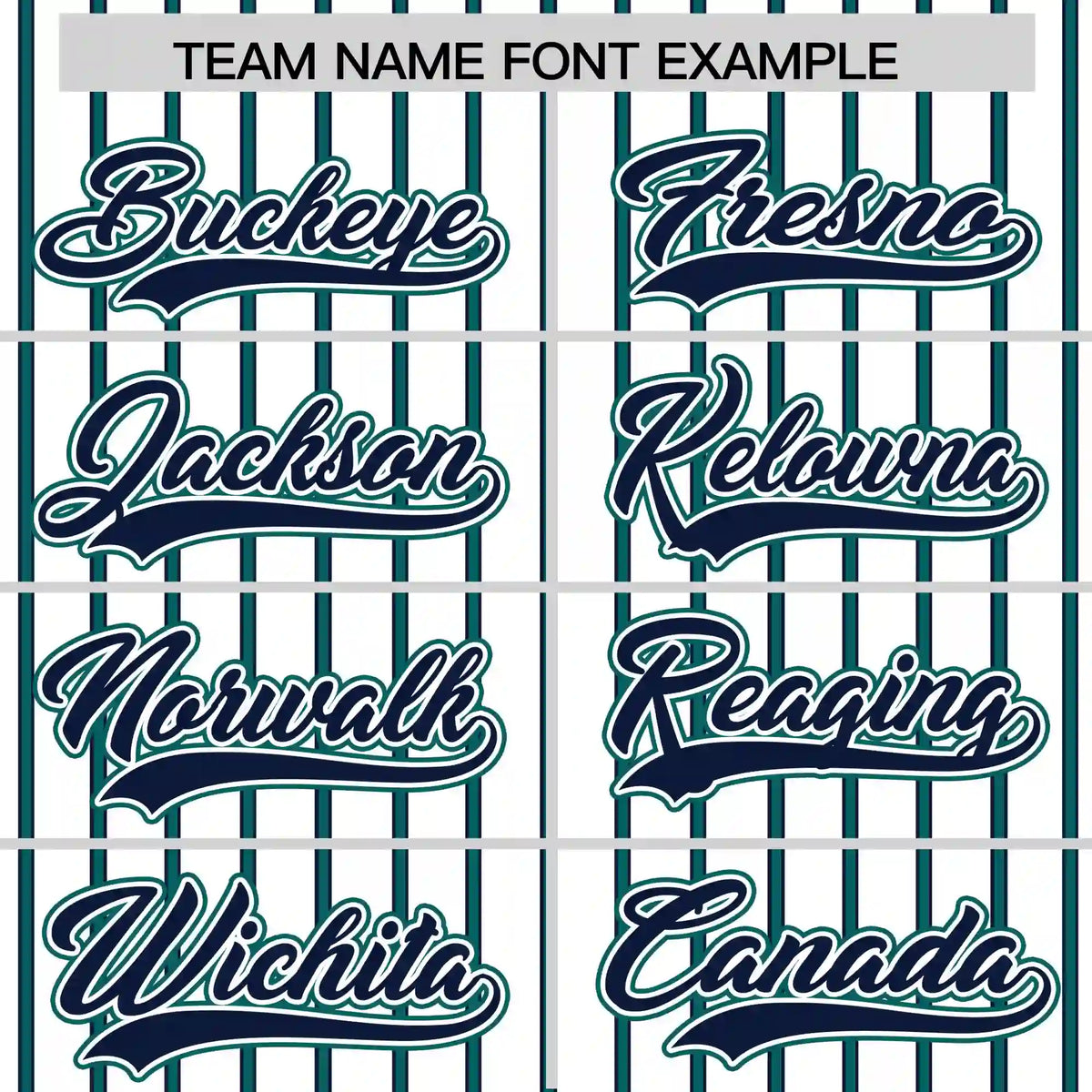 Custom White Navy-Aqua Pinstripe Pattern Design Performance T-Shirt