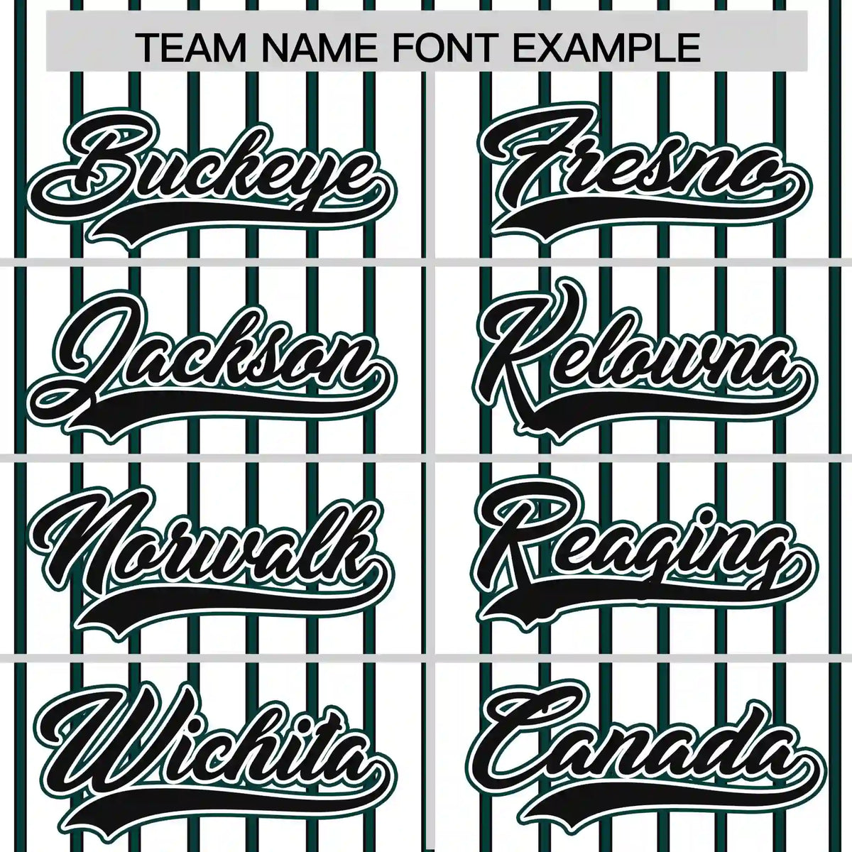 Custom White Black-Midnight Green Pinstripe Pattern Design Performance T-Shirt