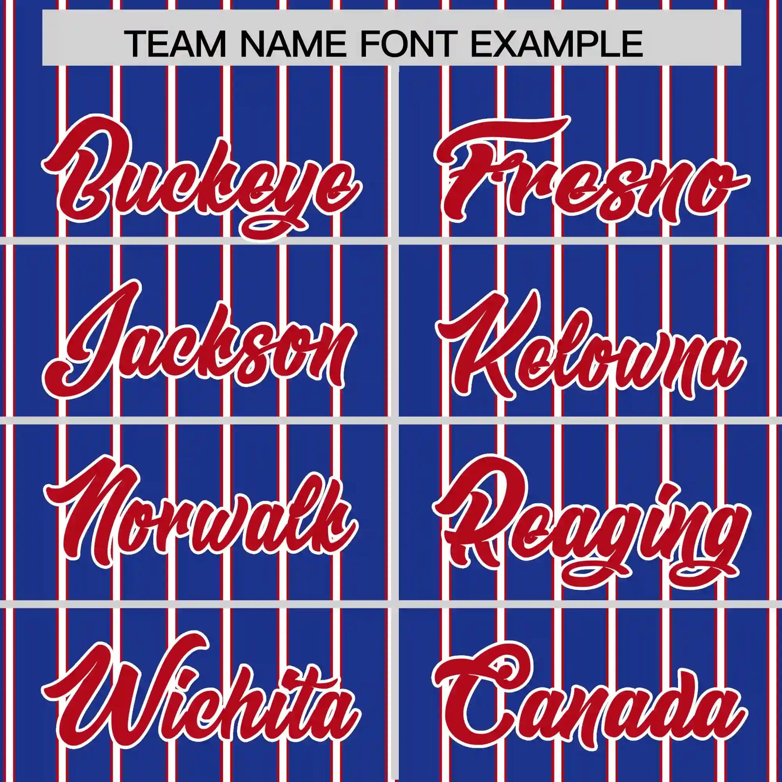 Custom Royal Blue White-Red Pinstripe Pattern Design Performance T-Shirt
