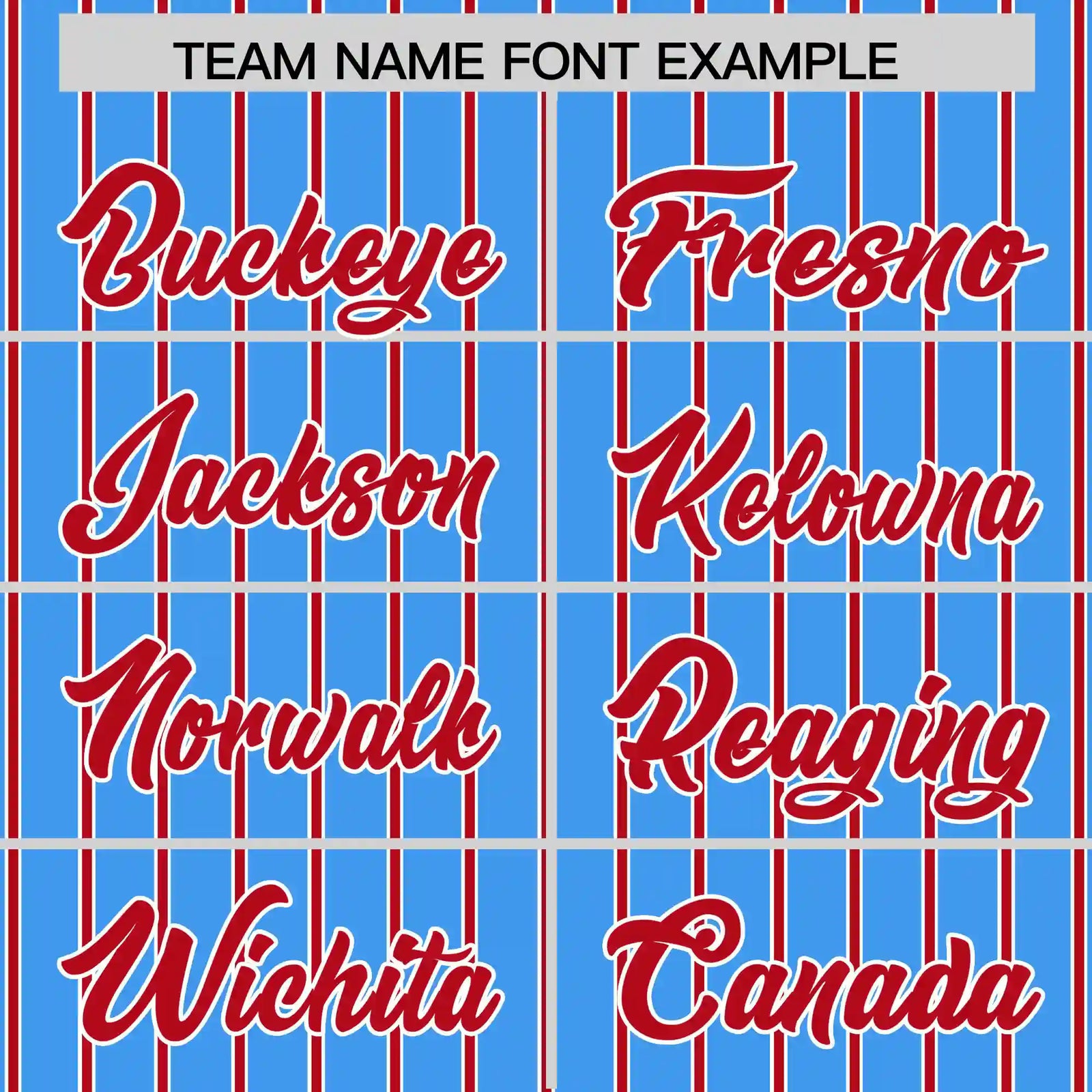 Custom Powder Blue White-Red Pinstripe Pattern Design Performance T-Shirt