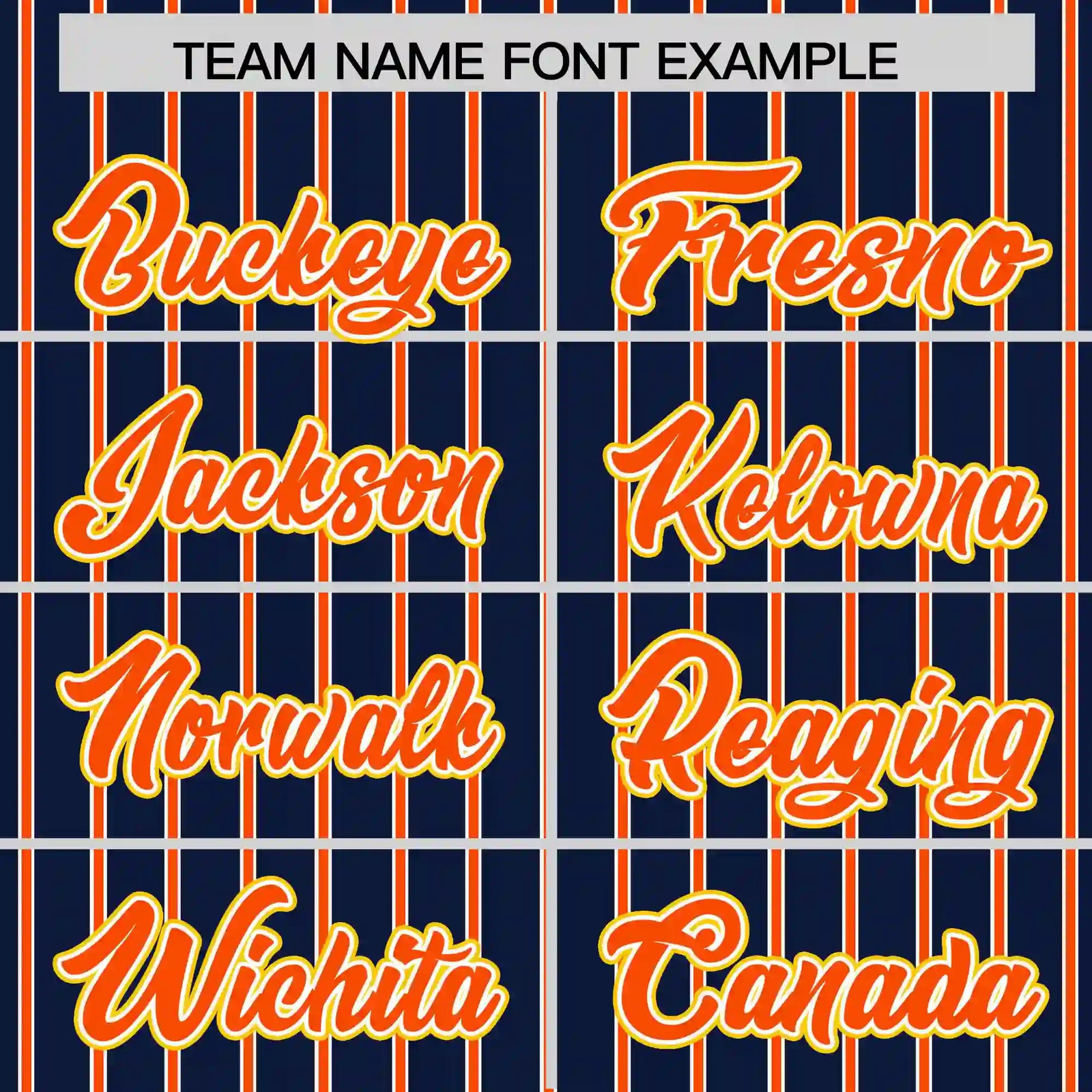 Custom Navy White-Orange Pinstripe Pattern Design Performance T-Shirt