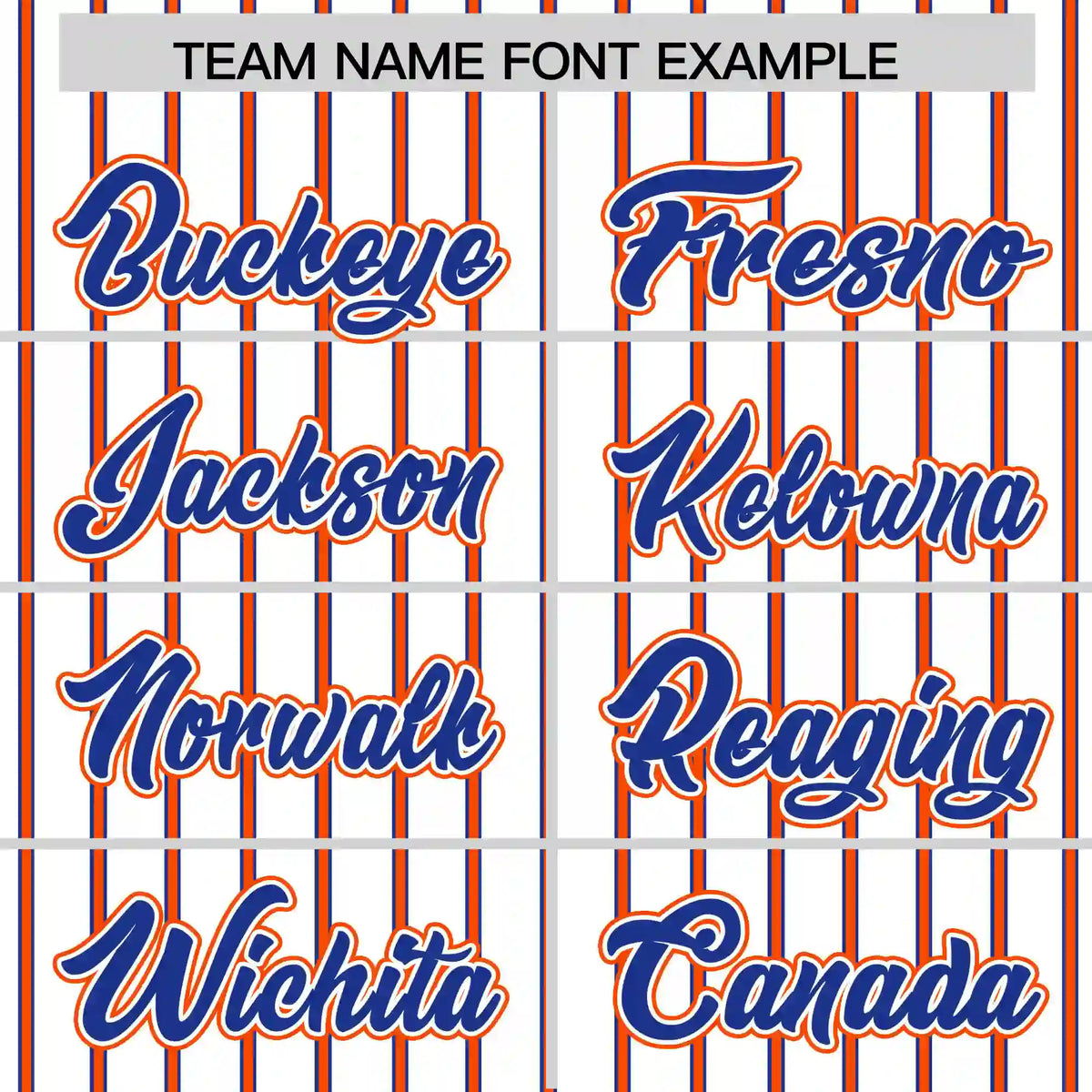 Custom White Royal Blue-Orange Pinstripe Pattern Design Performance T-Shirt