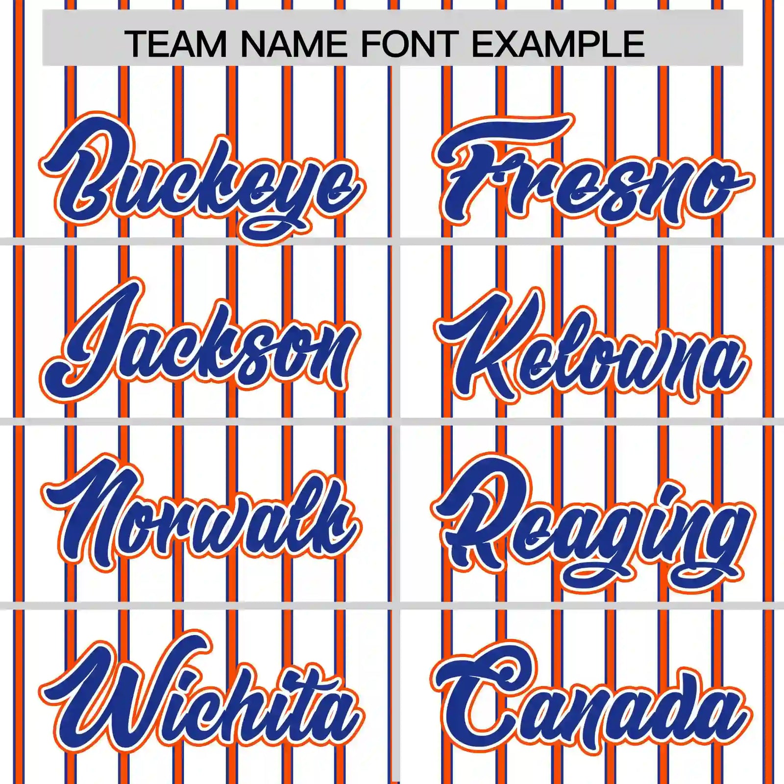 Custom White Royal Blue-Orange Pinstripe Pattern Design Performance T-Shirt
