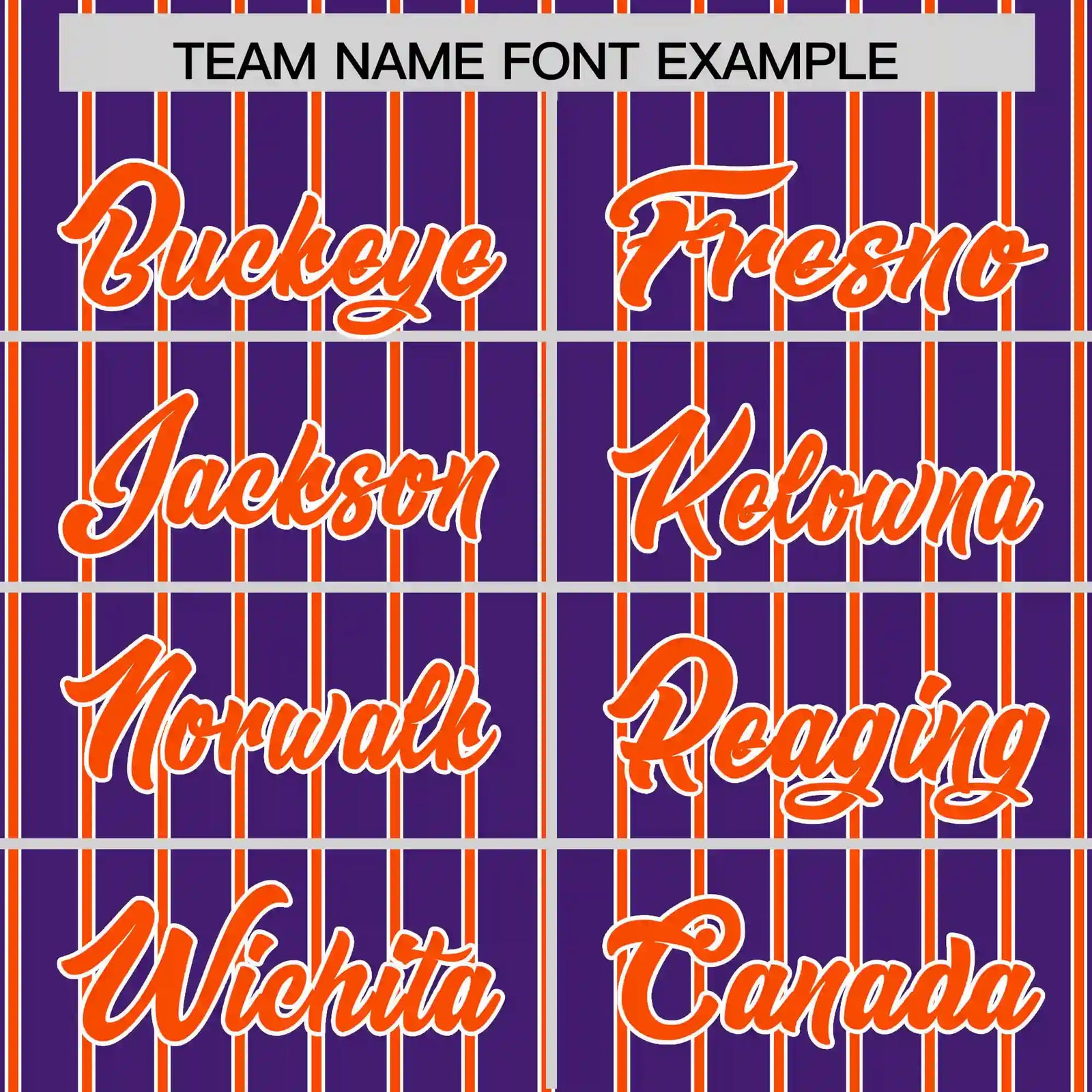 Custom Purple White-Orange Pinstripe Pattern Design Performance T-Shirt