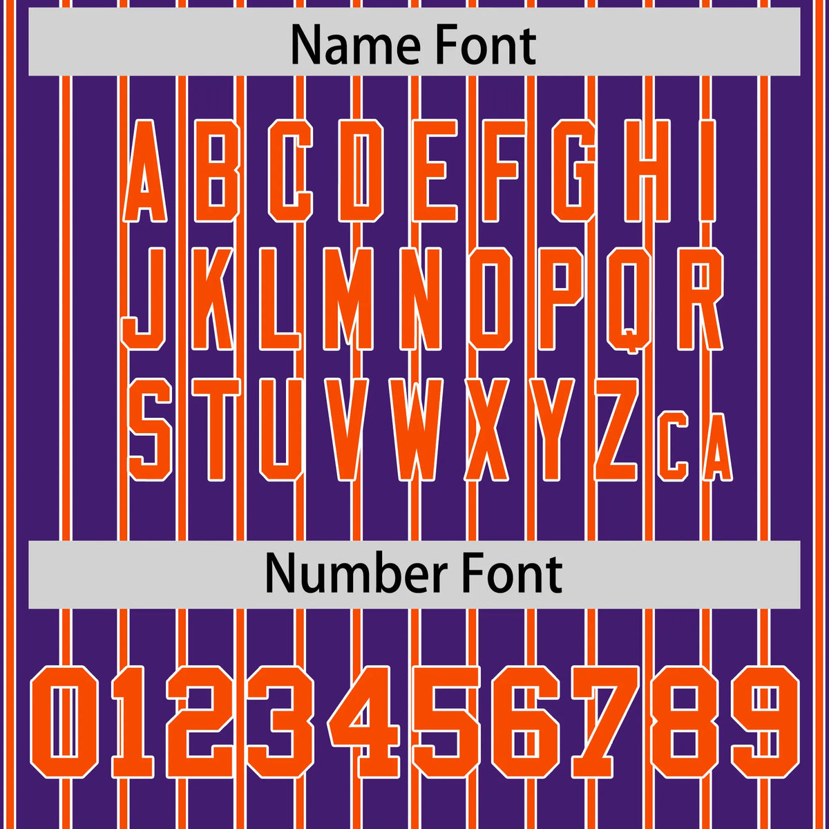 Custom Purple White-Orange Pinstripe Pattern Design Performance T-Shirt