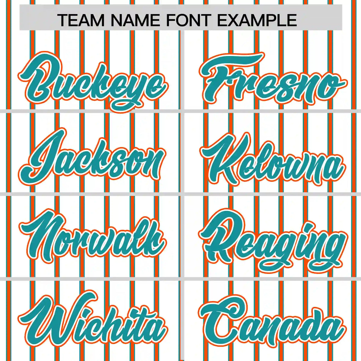 Custom White Aqua-Orange Pinstripe Pattern Design Performance T-Shirt