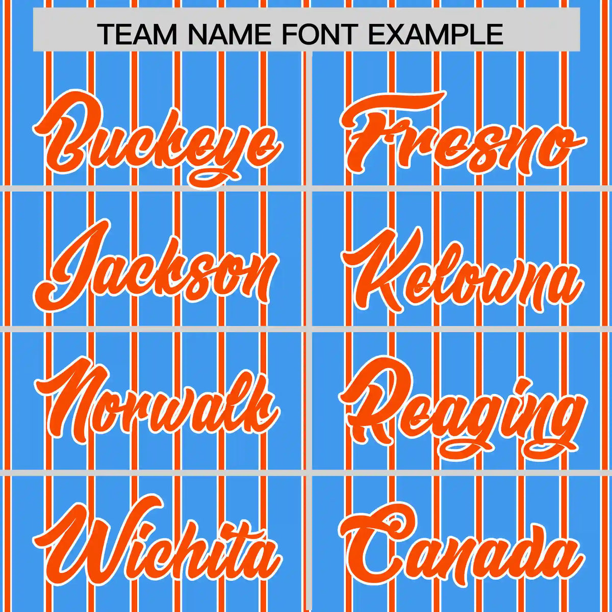 Custom Powder Blue White-Orange Pinstripe Pattern Design Performance T-Shirt