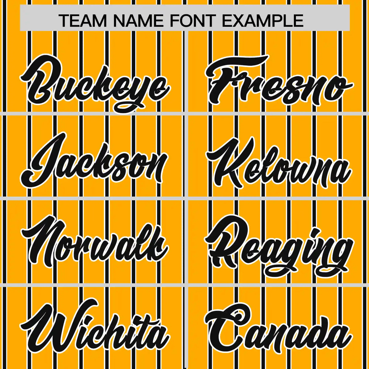 Custom Yellow White-Black Pinstripe Pattern Design Performance T-Shirt