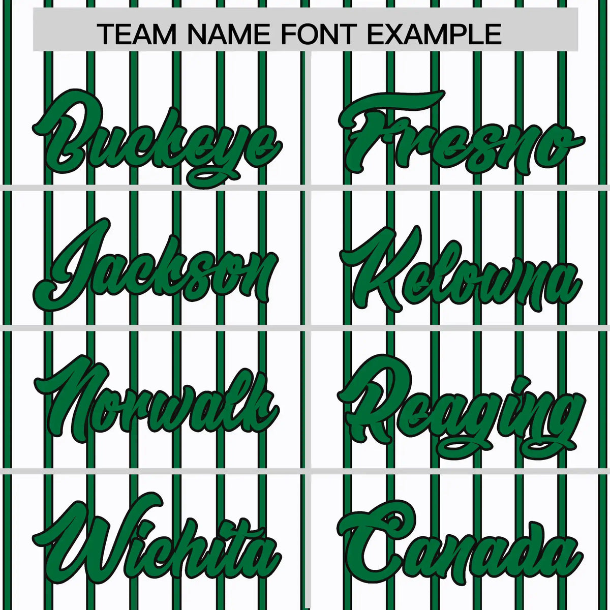 Custom White Kelly Green-Black Pinstripe Pattern Design Performance T-Shirt