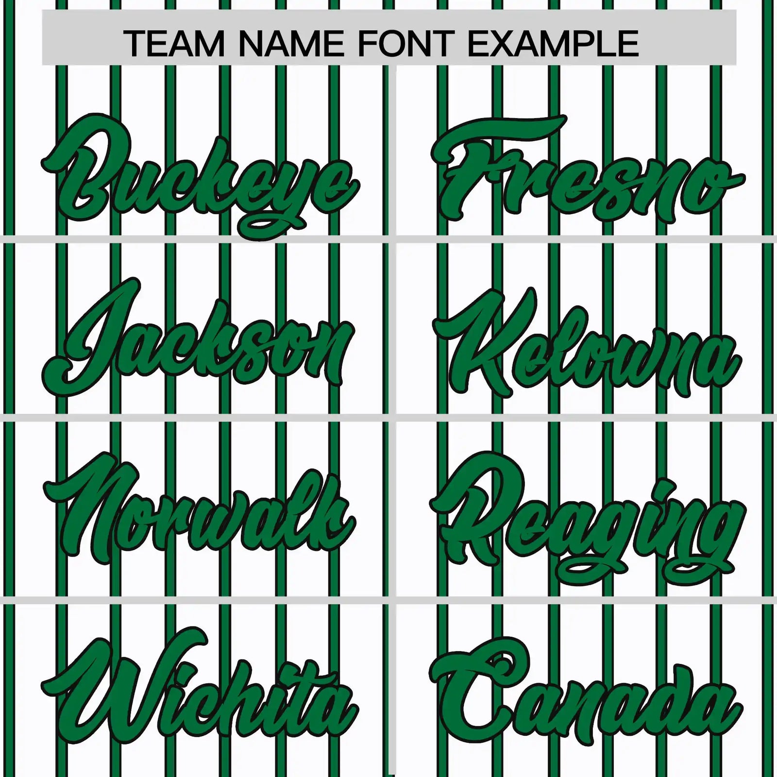 Custom White Kelly Green-Black Pinstripe Pattern Design Performance T-Shirt
