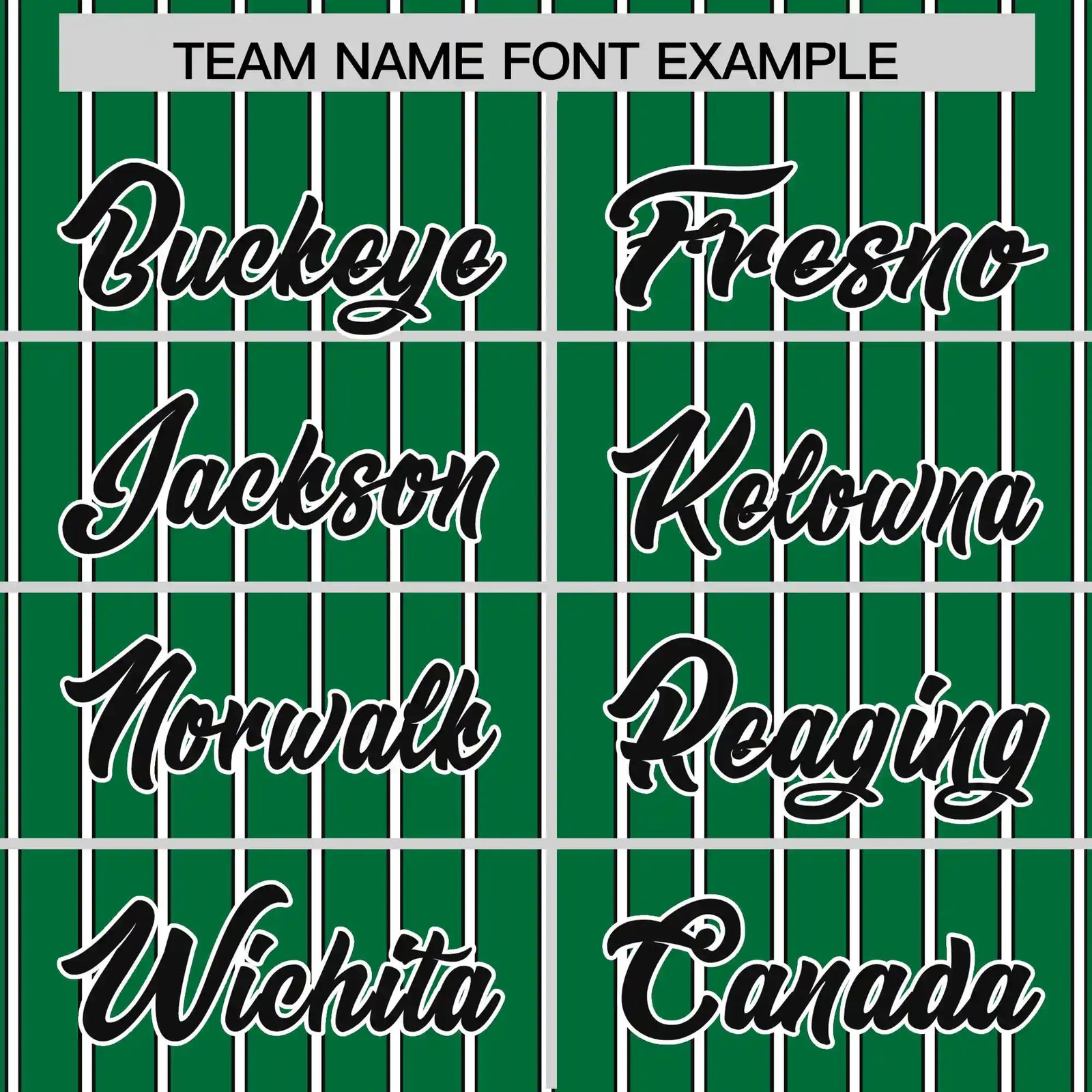 Custom Kelly Green White-Black Pinstripe Pattern Design Performance T-Shirt