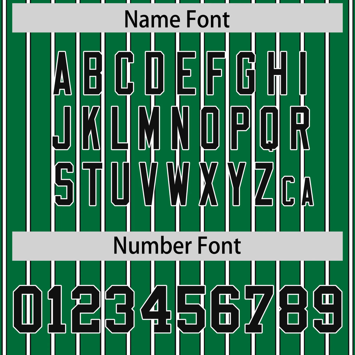 Custom Kelly Green White-Black Pinstripe Pattern Design Performance T-Shirt