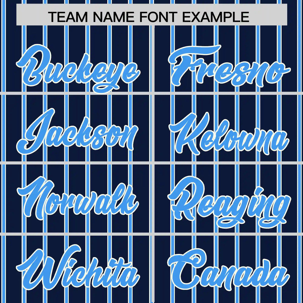 Custom Navy White-Powder Blue Pinstripe Pattern Design Performance T-Shirt