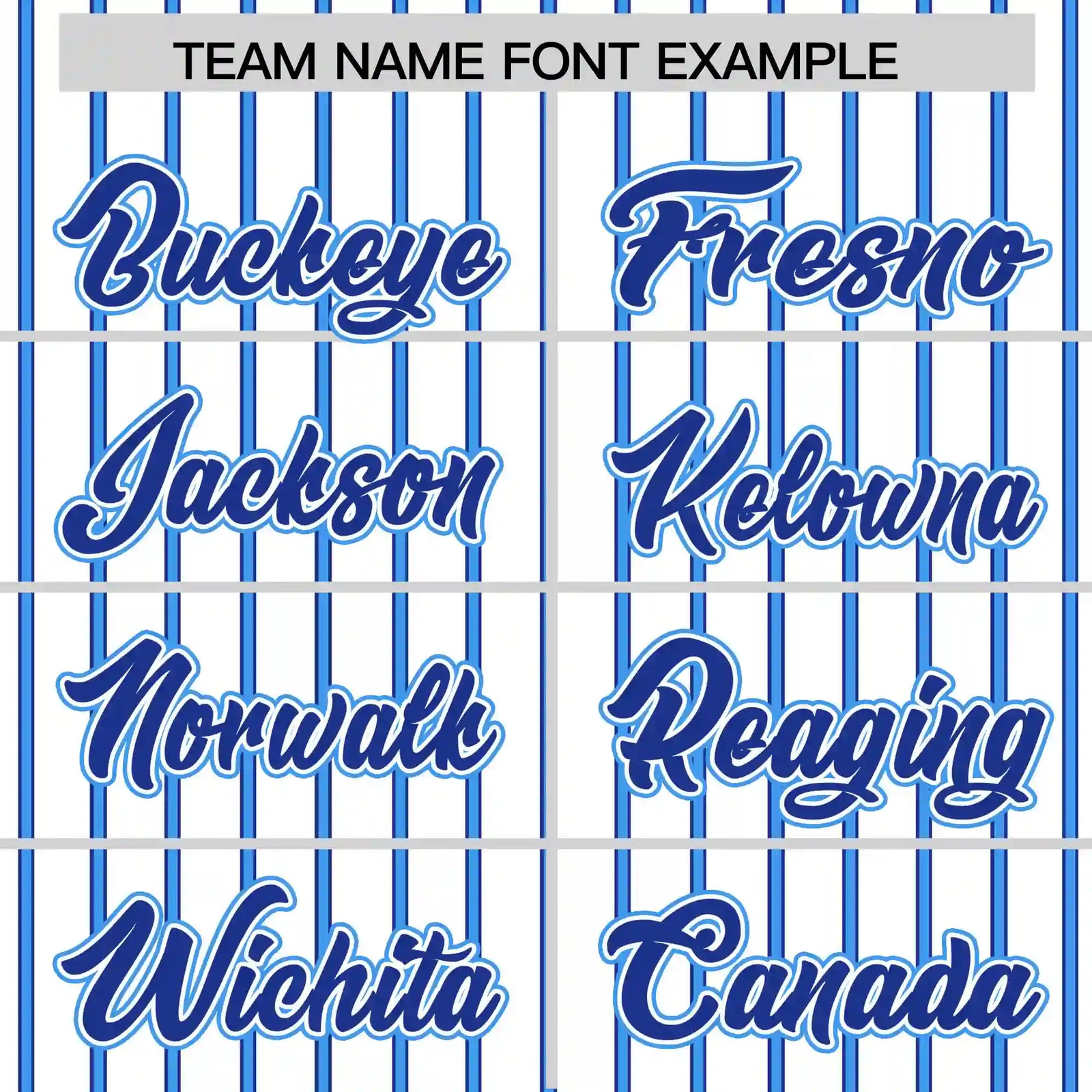 Custom White Royal Blue-Powder Blue Pinstripe Pattern Design Performance T-Shirt