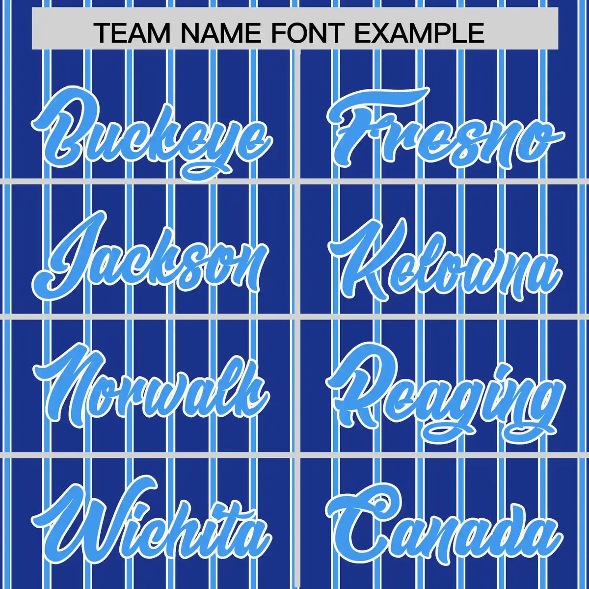 Custom Royal Blue White-Powder Blue Pinstripe Pattern Design Performance T-Shirt